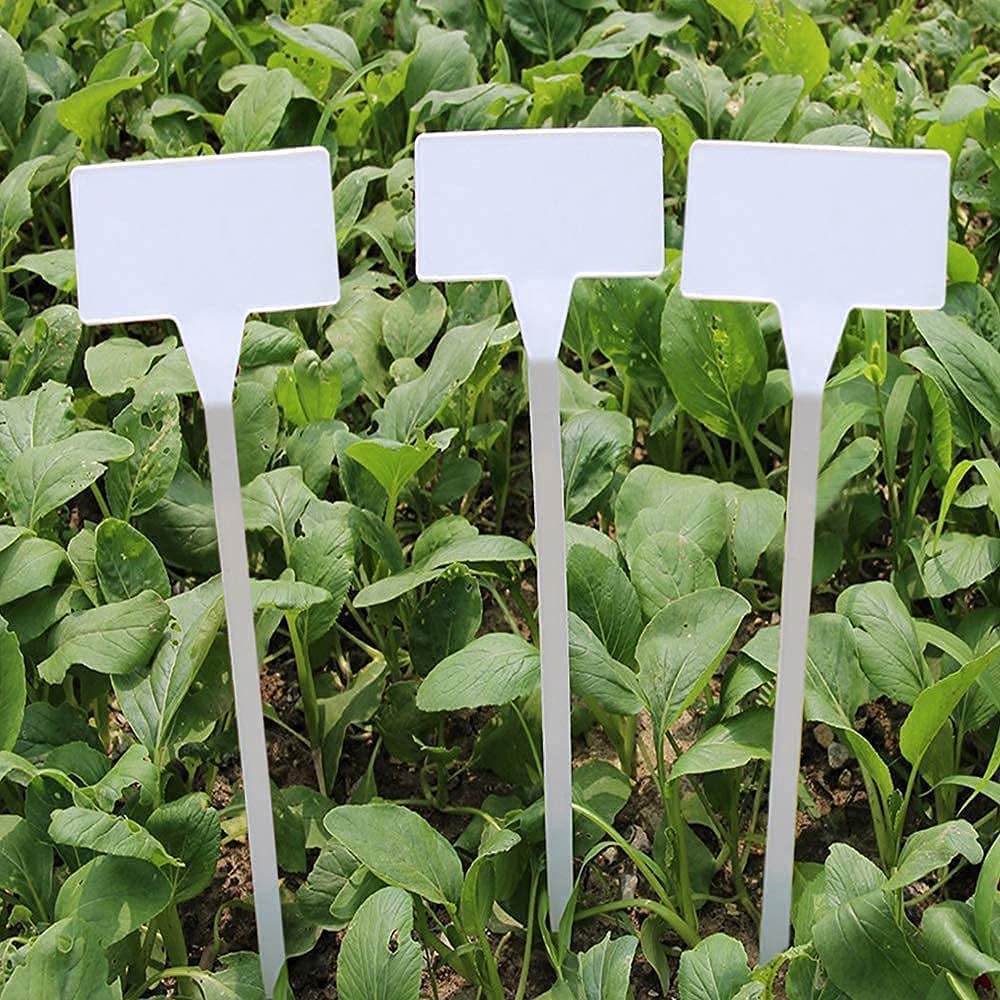 KINGLAKE GARDEN Outdoor Plastic Plant Labels 30 Pack 11.8 inch Outdoor Waterproof Sturdy Nursery Garden Markers,Plant Markers for Herbs,Flowers,Vegetable, Plant (30 Pack)