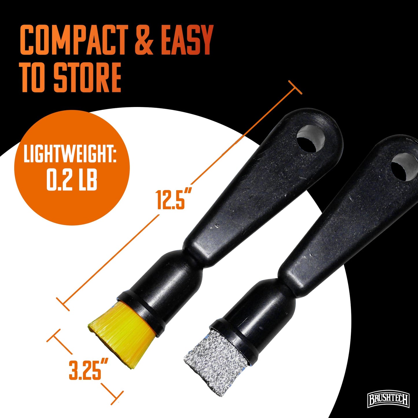 Brushtech Kitchen Essentials Burnt-On Food Brush Set – Dual-Purpose Scrub Tools for Cookware & Bakeware, Tackling Tough Residue on pots, Pans & Oven Surfaces – Durable Nylon-Bristle Brushes