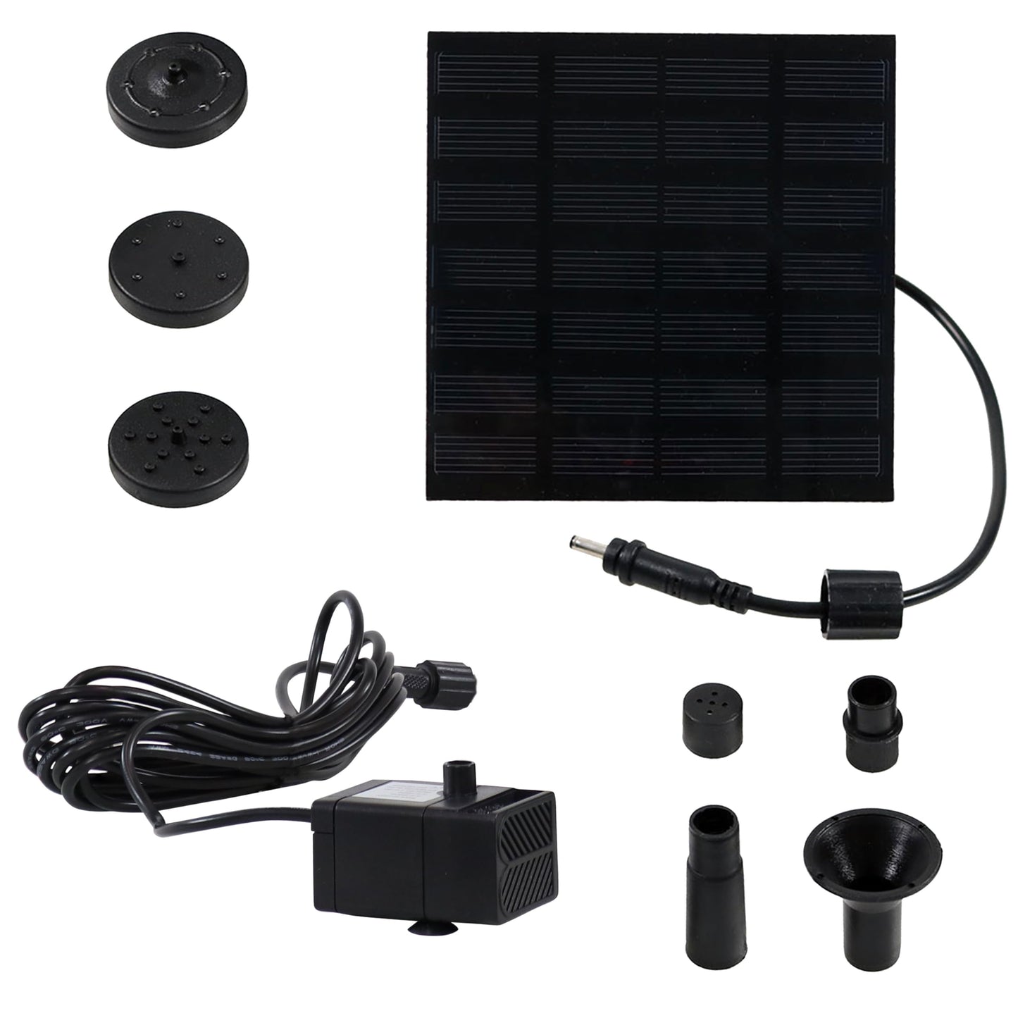 Sunnydaze 40 GPH Submersible Solar Water Pump Kit - For Garden, or Pool - 1.6-Foot Max Lift - No Batteries Required