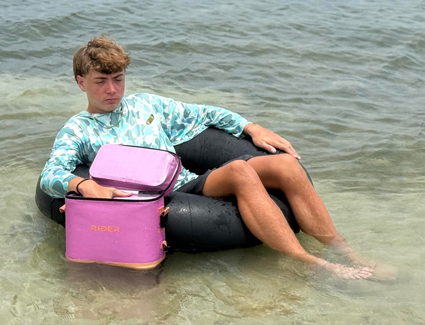 Rider Coolers PWC Jet Ski Sea Doo Cooler Set of 2 Coolers Fits All Personal Watercraft with backpak Harness (Pink)