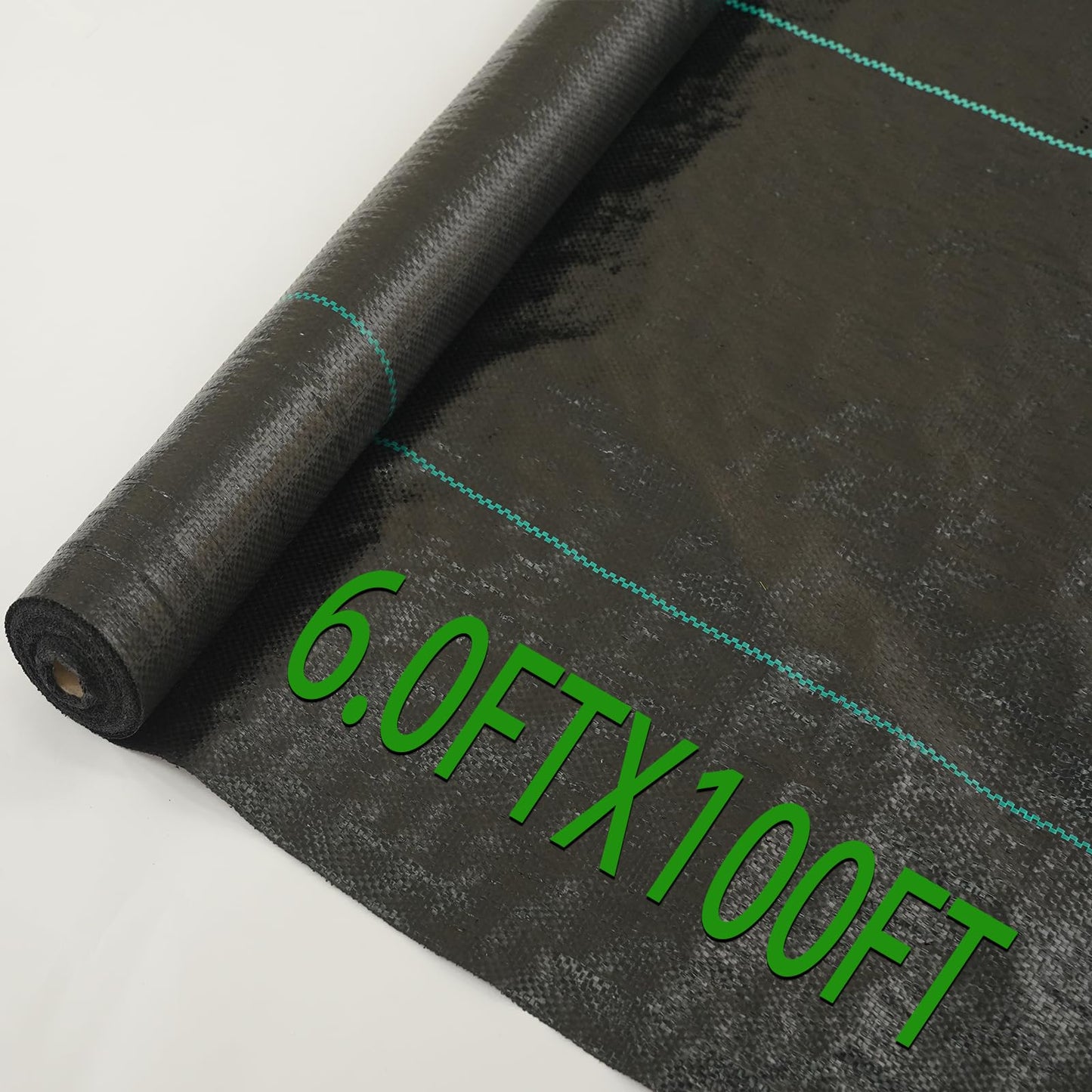 Flysogan 6ft×100ft Garden Weed Barrier Fabric Heavy Duty Landscape Fabric with Superior Permeability Easy Set up Weed Control Ground Cloth
