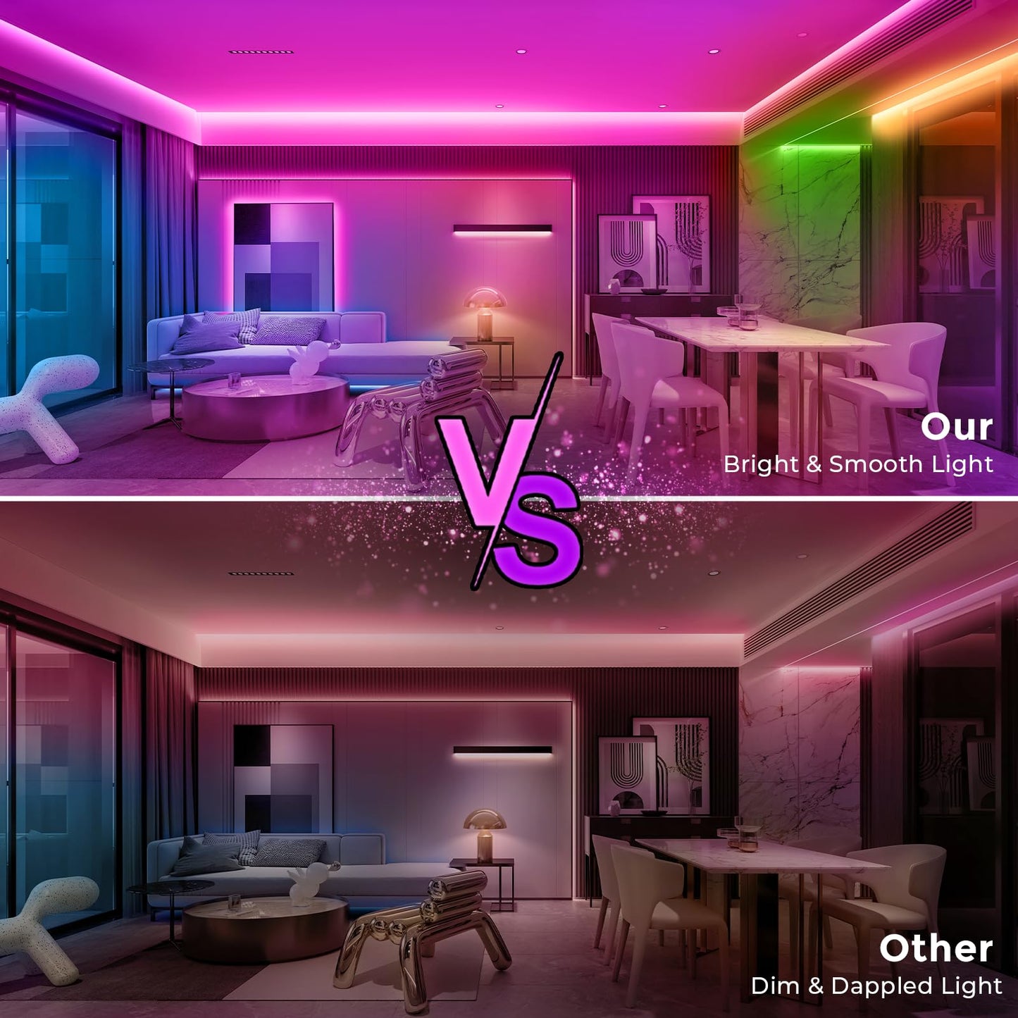 YILINM Neon RGB Rope Lights,IP67 Waterproof,Flexible Led Rope Lights,Control with App/Remote,Music Sync,for Gaming Room Living Bedroom Wall Decor (20FT)