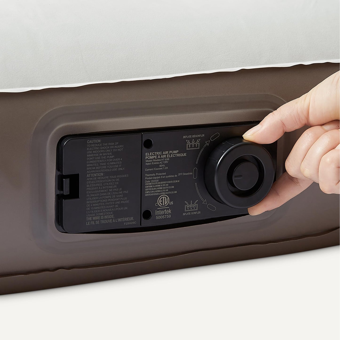 Amazon Basics Inflatable Air Mattress Twin with Built-in Pump
