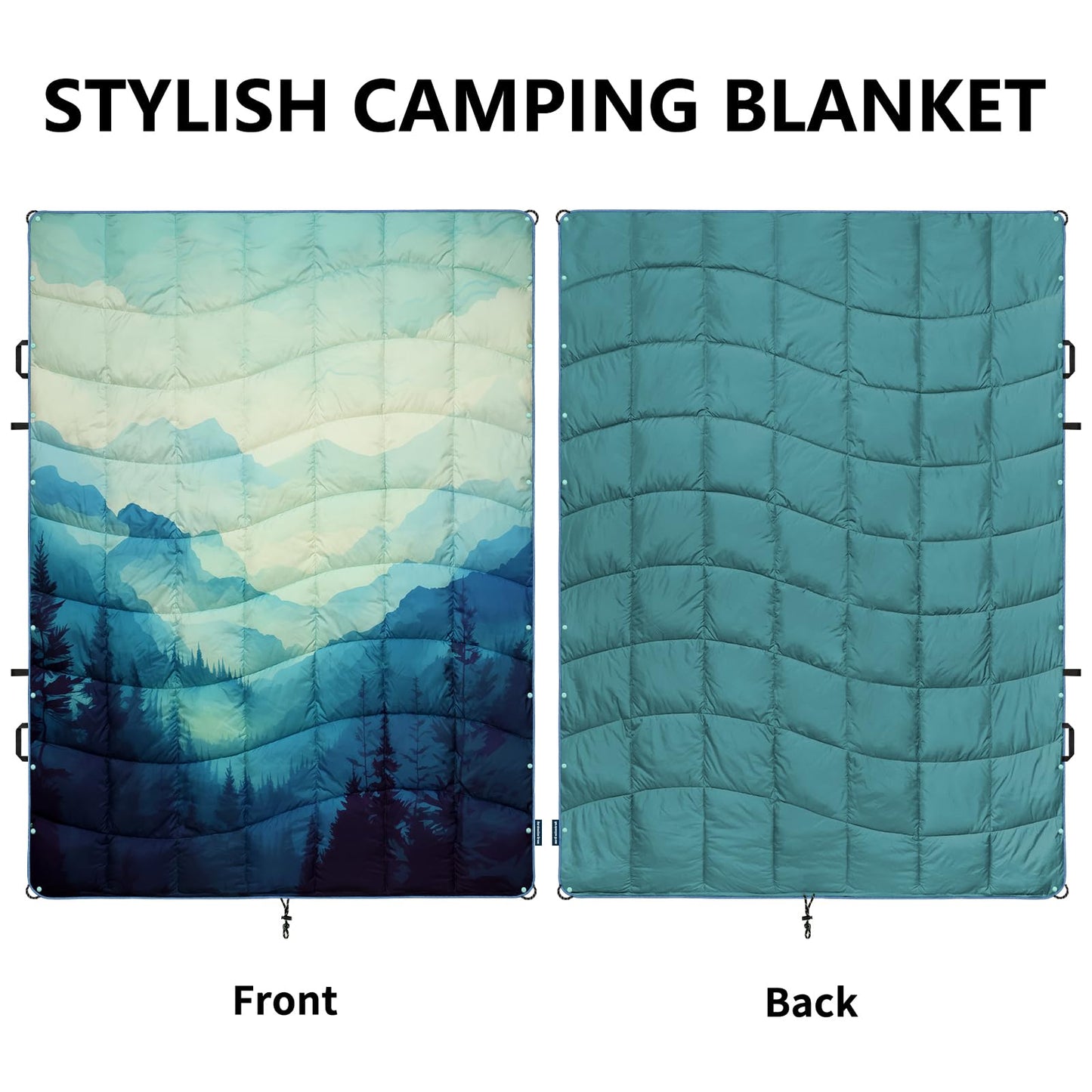 marshmallow dream Camping Blanket, Puffy Blankets Lightweight Windproof Resistant for Outdoors,Hiking, Backpacking,Car,Picnic,Stadium