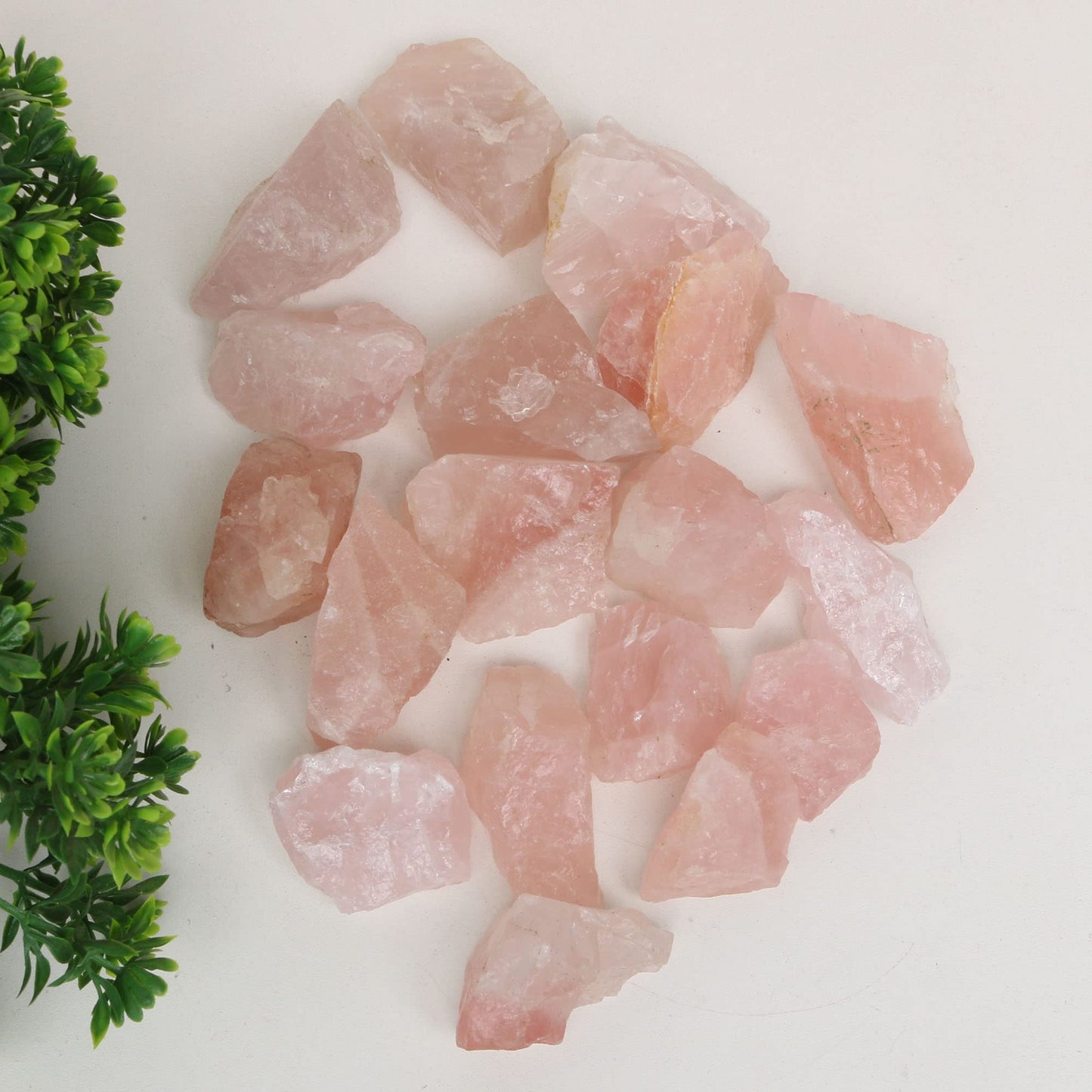 REAL-GEMS Natural Raw Rose Quartz 1lb Lot Healing Crystals Rough Stones for Tumbling, Cabbing, Polishing, Wire Wrapping, Wicca & Reiki Crystal Healing, Mix Gemstones,7 Chakra (Rose Quartz)