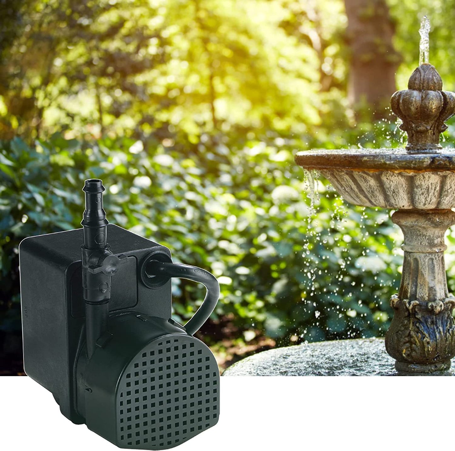 Little Giant PE-2H-PW 115 Volt, 1/40 HP, 300 GPH Epoxy Encapsulated Direct Drive Submersible Pump with 6-Ft. Cord and Flow Control Valve, Black, 566609
