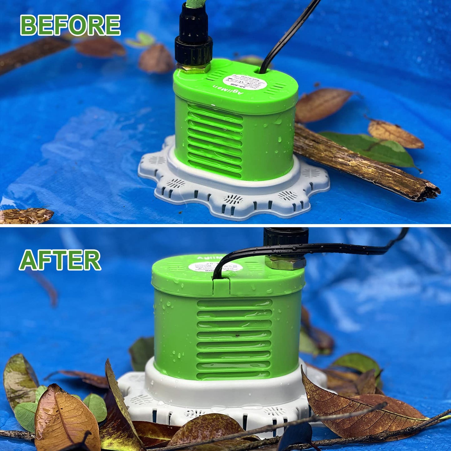 AgiiMan Pool Cover Pump Above Ground - 850 GPH Submersible Water Pump for Pool Draining