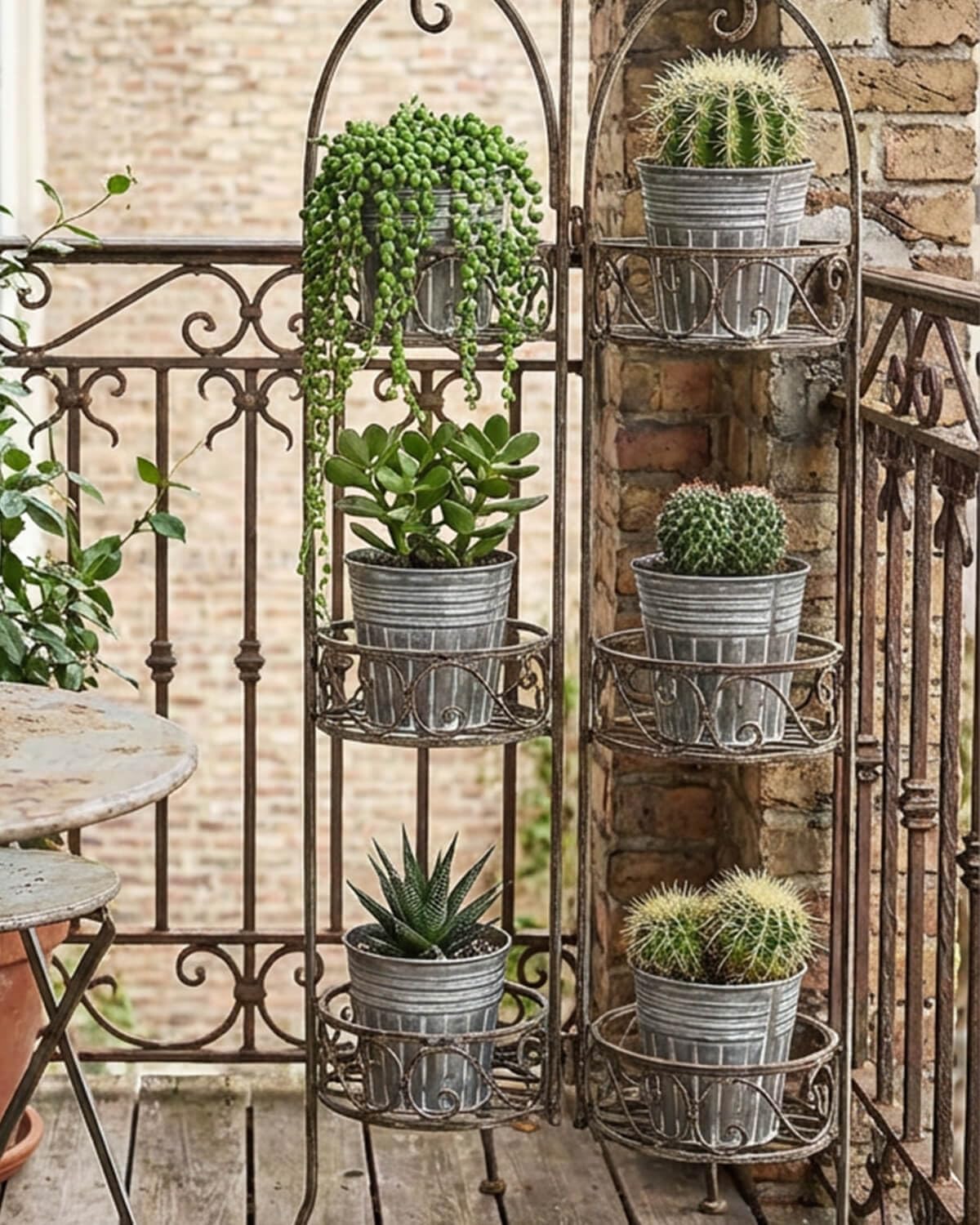 vensovo 4 Inch Galvanized Bucket Planter - 6 Pack Small Metal Flower Pots with Drainage Holes & Plugs, Rustic Silver Tin Pots for Indoor Herbs, Outdoor Succulents, Farmhouse Home Garden Decor