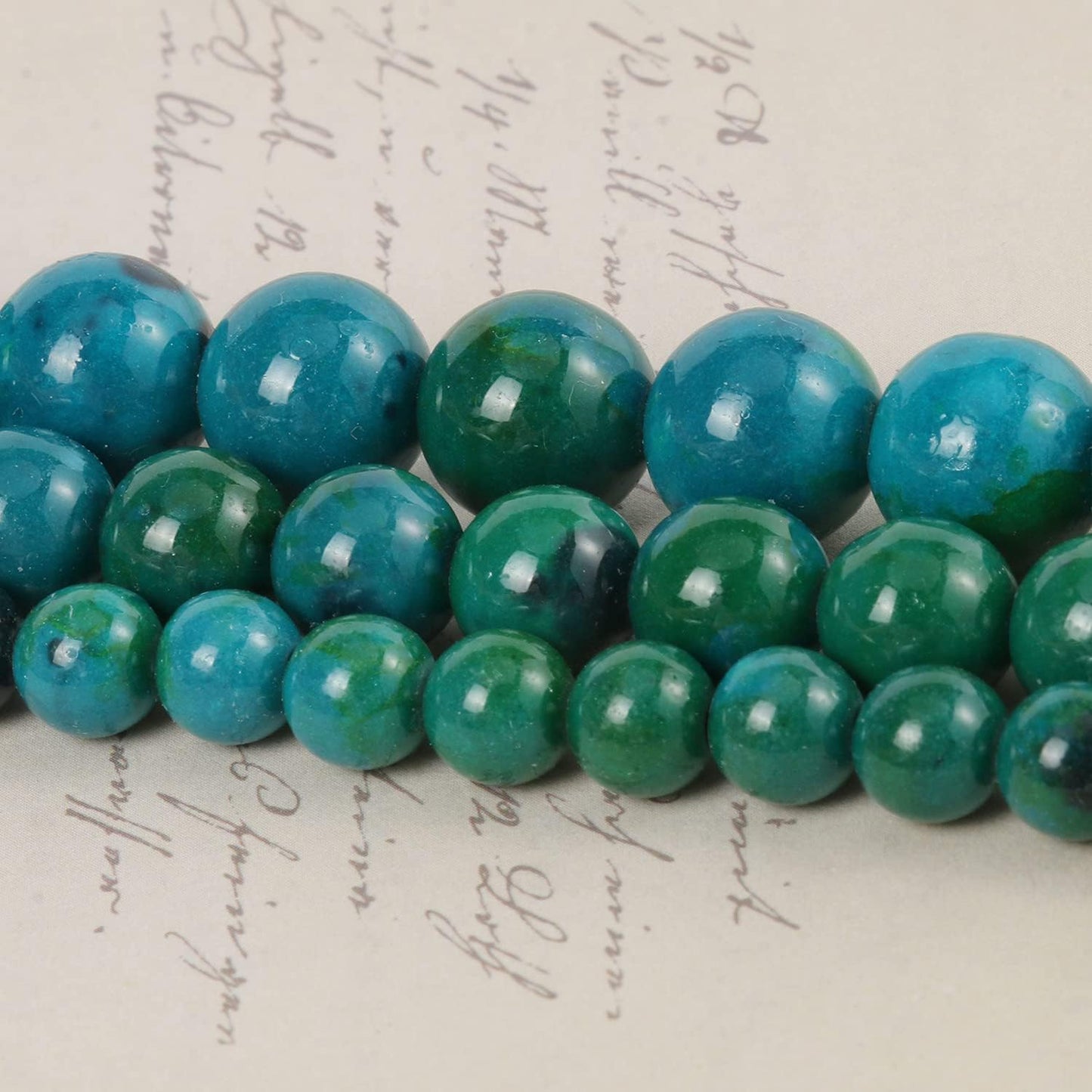 About 45pcs 8mm Natural Stone Beads Phoenix Stone Beads Energy Crystal Healing Power Gemstone for Jewelry Making, DIY Bracelet Necklace