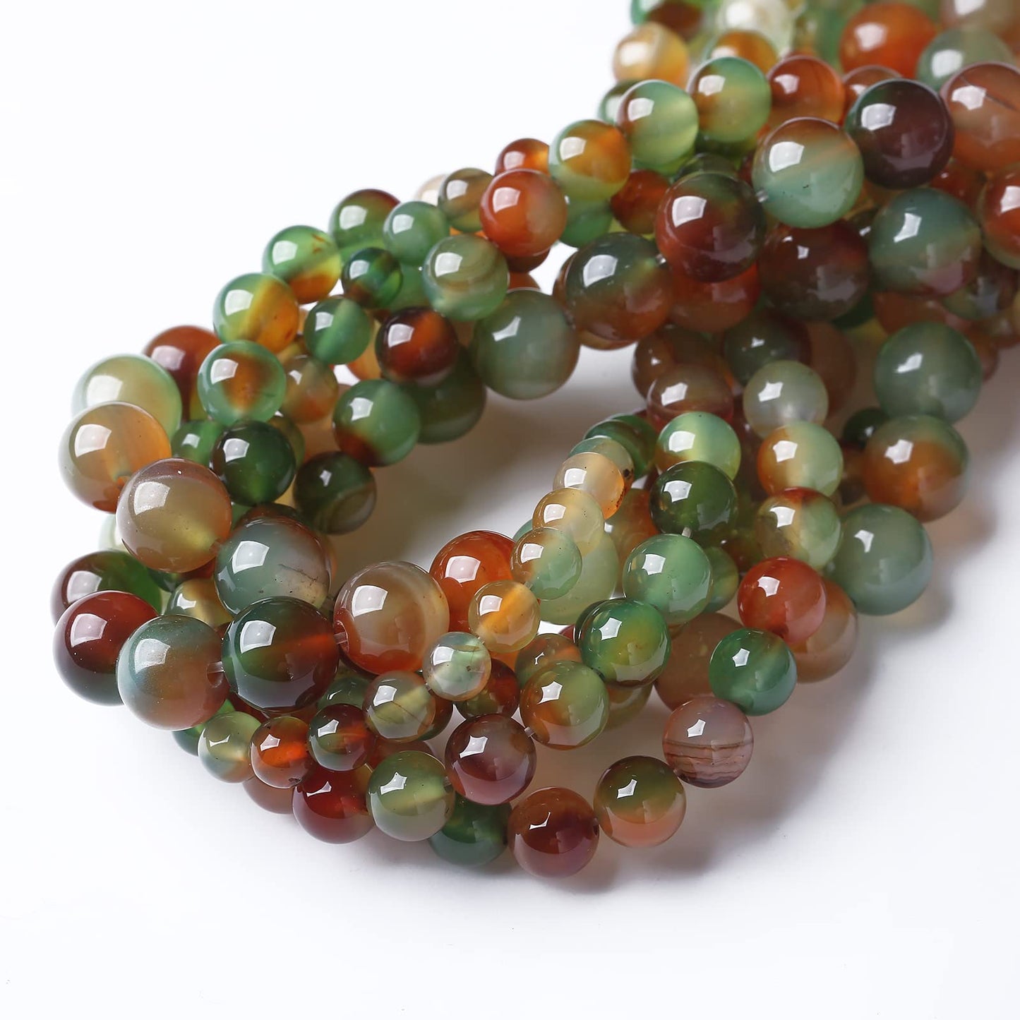 90PCS 4MM Natural Peacock Agate Stone Beads Energy Healing Beads for DIY Jewelry Bracelet Necklace Making for Jewelry Making15