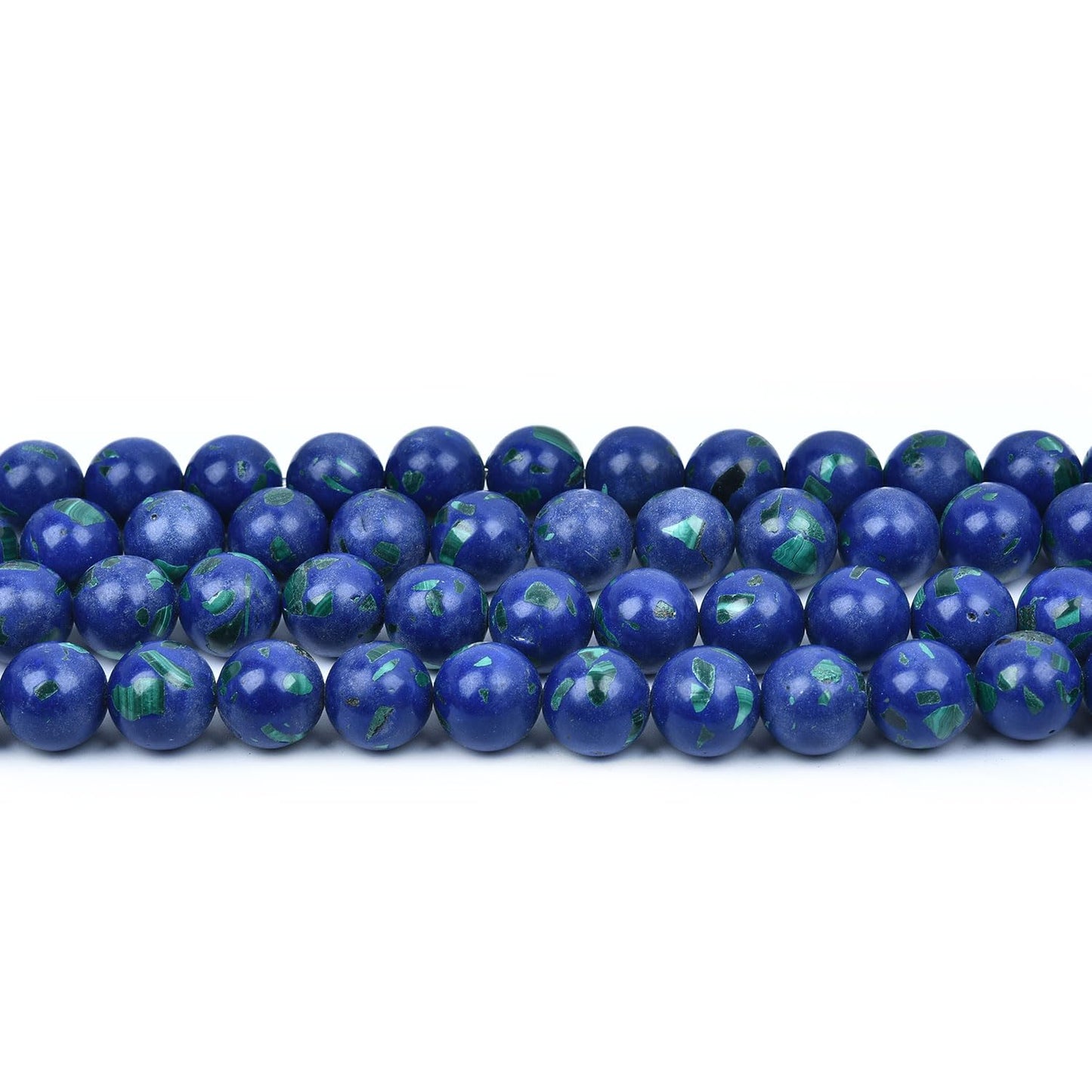 HAAMIIQII 12mm Lapis Lazuli Round Stone Spacer Beads, Loose Gemstone Beads for Jewelry Making, DIY Bracelet, Necklace, Healing Crystal 15 Inch (33pcs)