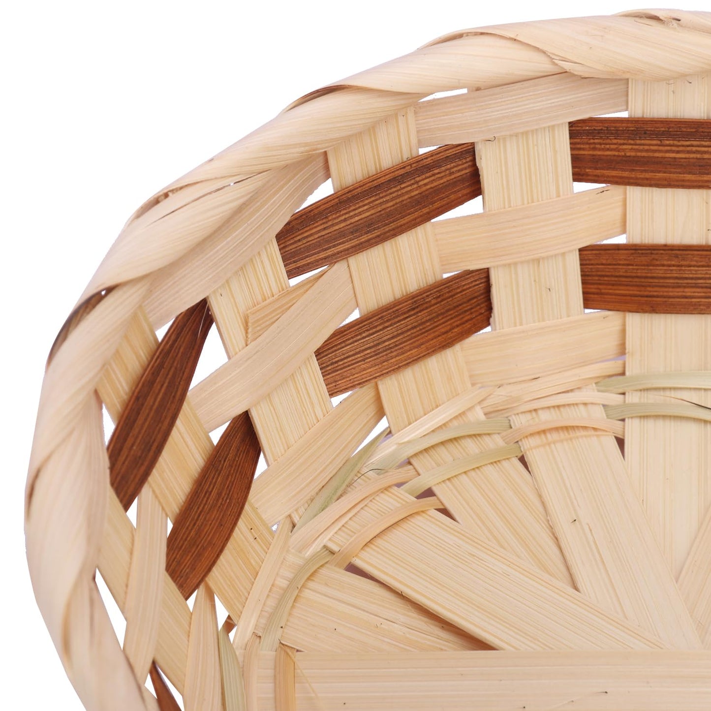 20 Pack Bamboo Bread Basket, 6.5 Inch Round Gift Baskets, Woven Fruit Baskets, Food Serving Baskets, Food Storage Basket for Kitchen Restaurant or Decor and more, by GNIEMCKIN
