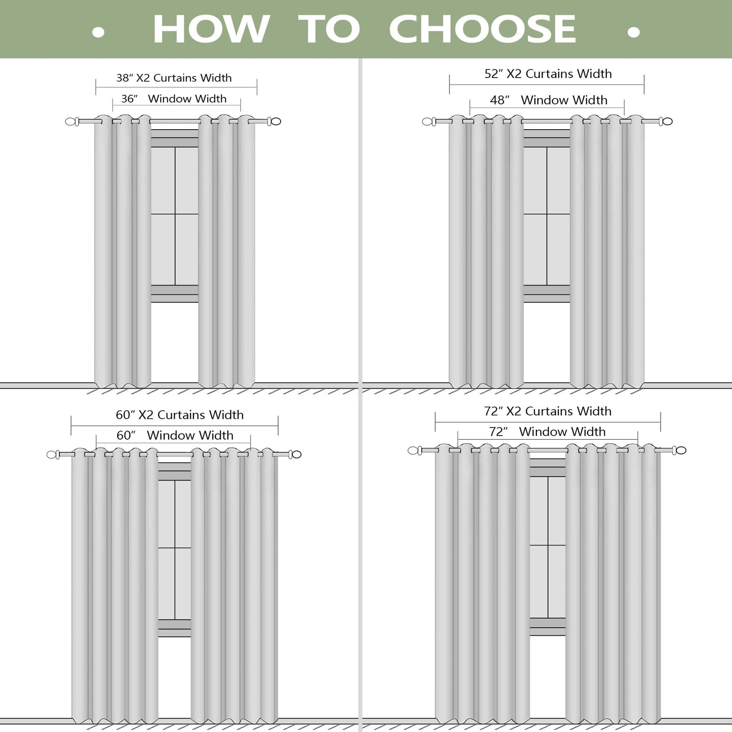 KOUFALL Blackout Curtains 84 Inches Long for Bedroom,100% Blackout Blinds Sun Light Blocking Dark Black Out Shades for Indoor Windows Living Room 2 Panels Set