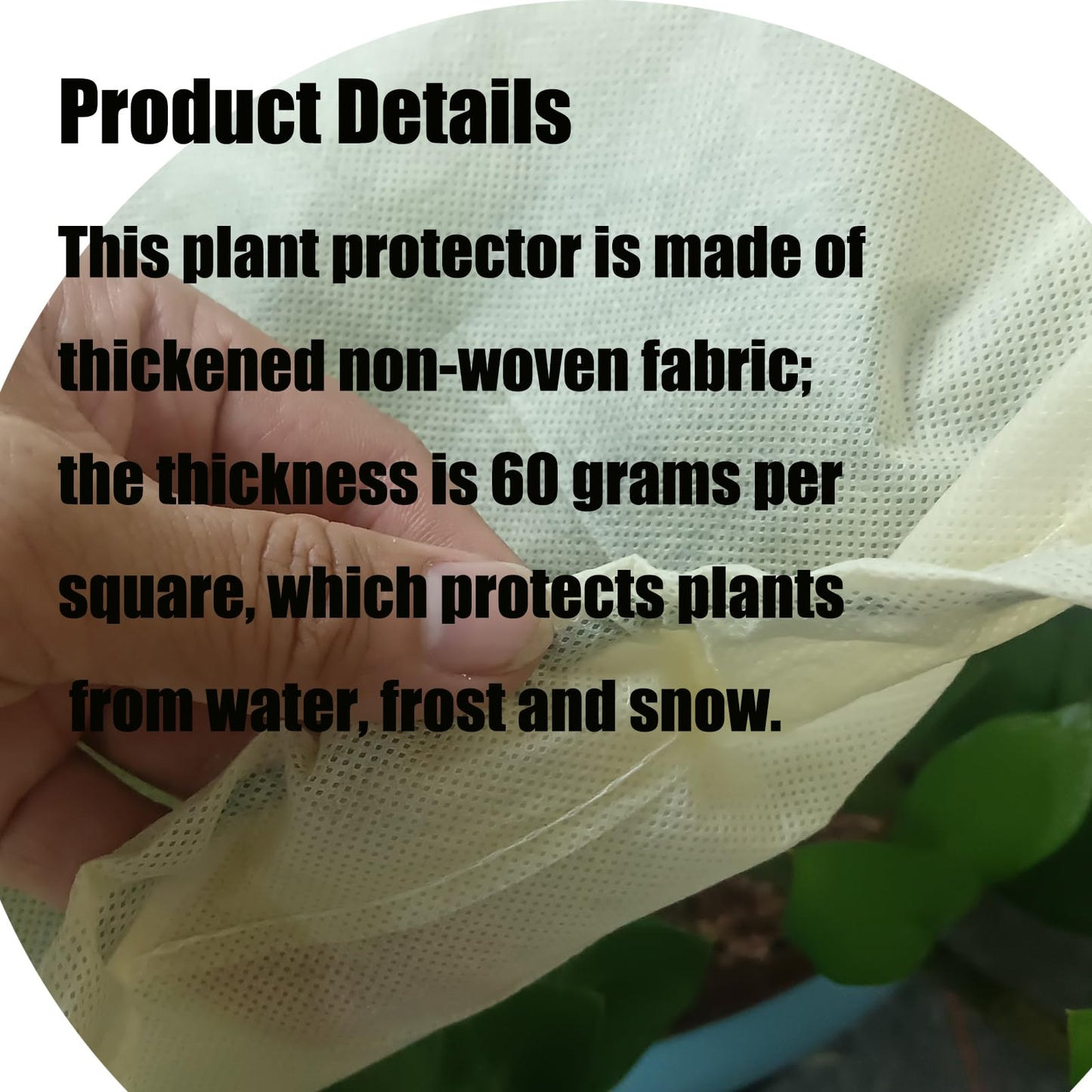 EJW Planter Cover, Plant Covers Freeze Protection,2 Pack 39.3"*17.7"x15.7" Planter Covers for Winter, Frost Cloths for Outdoor Plants, Raised Bed Covers for Winter.