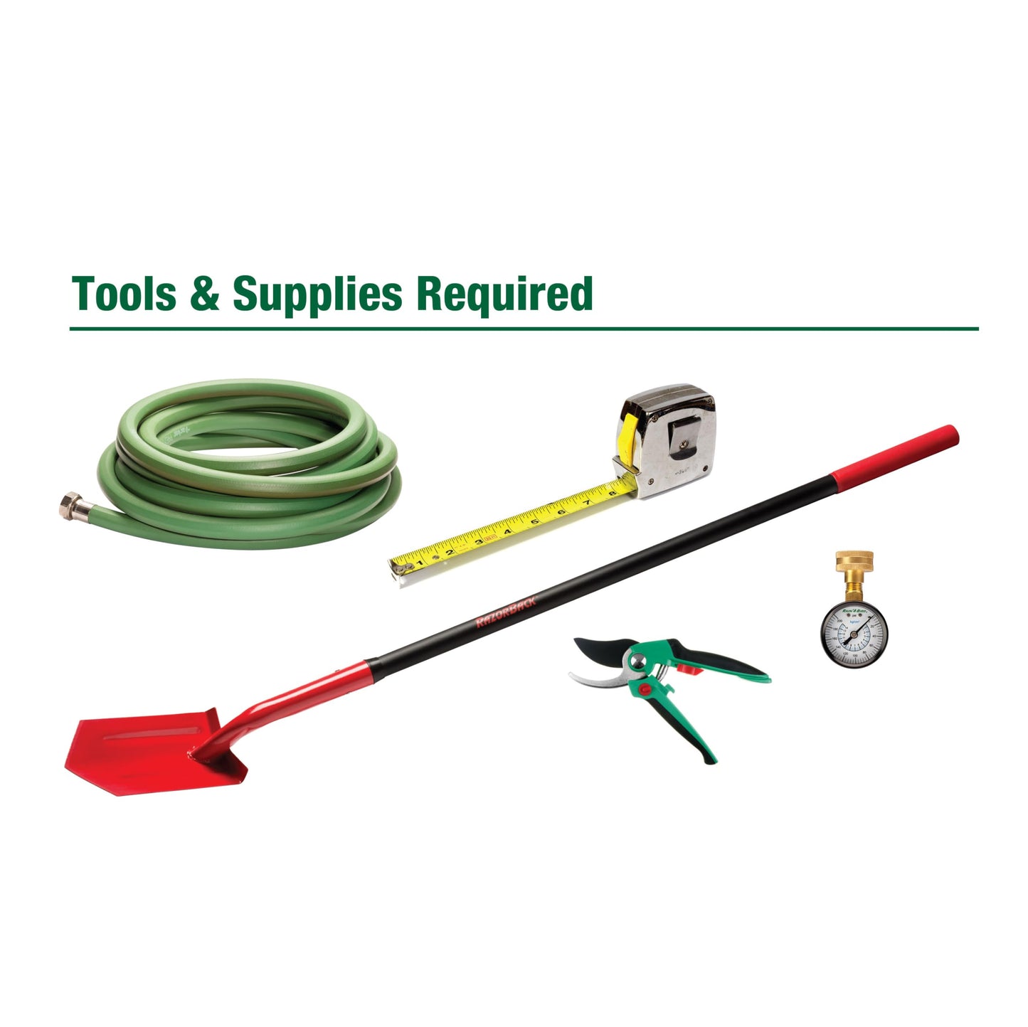 Rain Bird 32HE In-Ground Pro Rotor Pop-up Sprinkler System Kit with Click-N-Go Garden Hose Connection