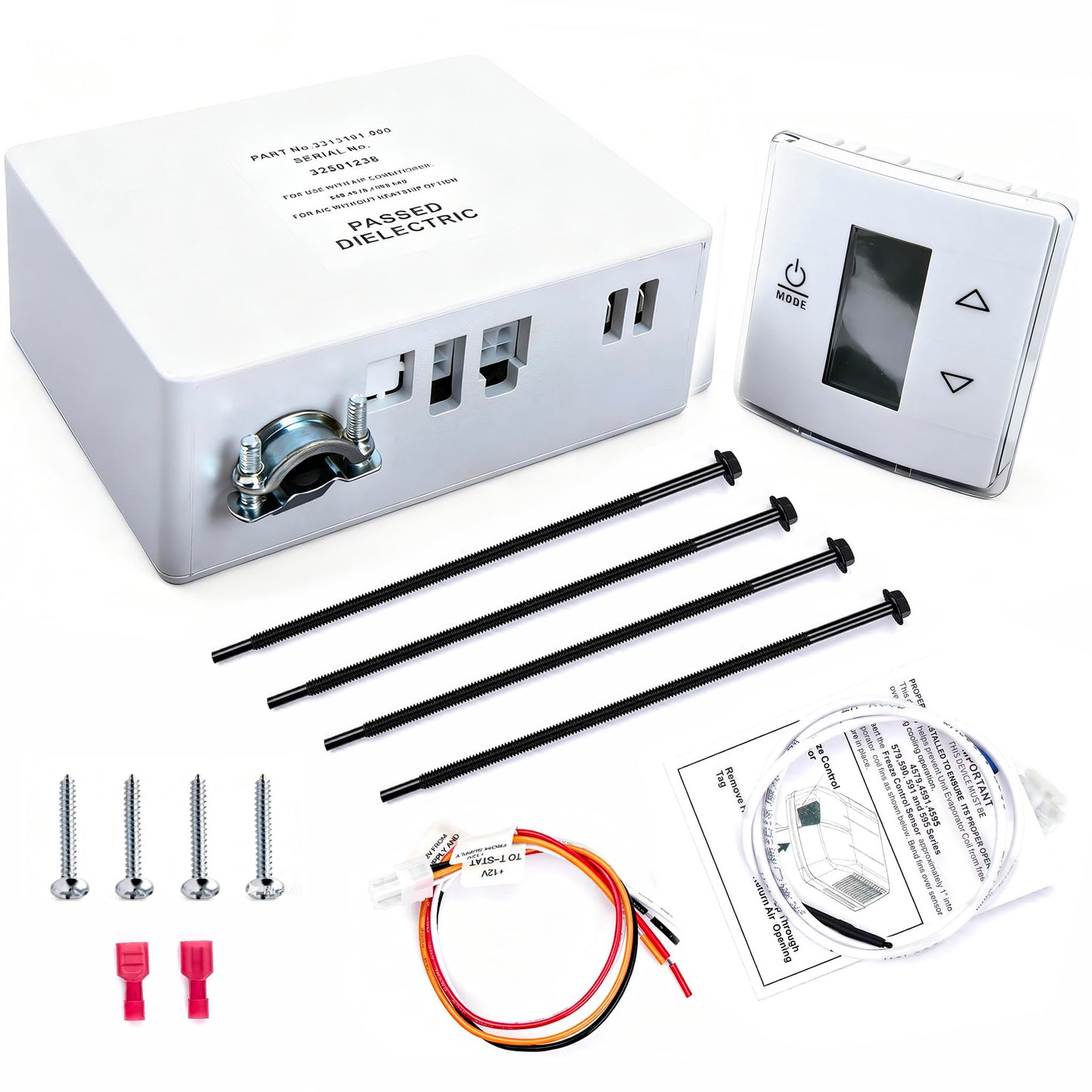 Sorello RV Wall Thermostat & Relay Box - Heat/Cool Control for Dometic RV/Camper Air Conditioner 3316230.700 3316230.000 White Wall Thermostat