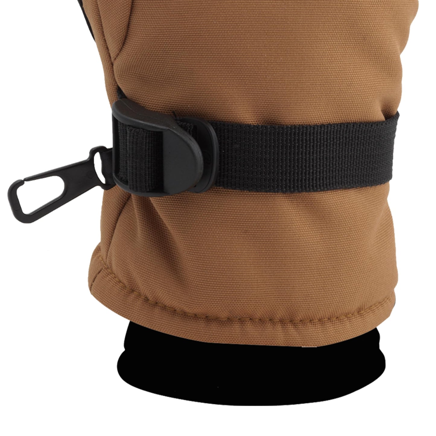 Carhartt Men's Waterproof Insulated Knit Cuff Glove, Brown Black, Medium