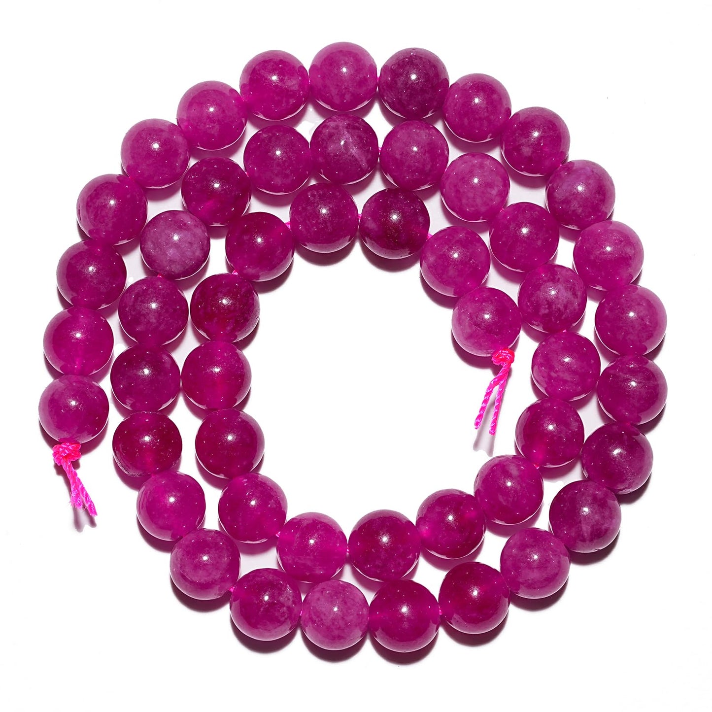 10mm Natural Pink Tourmaline Gemstone Beads Polished Round Smooth Stone Beads for Bracelets Jewelry Making 15inch Loose Beads