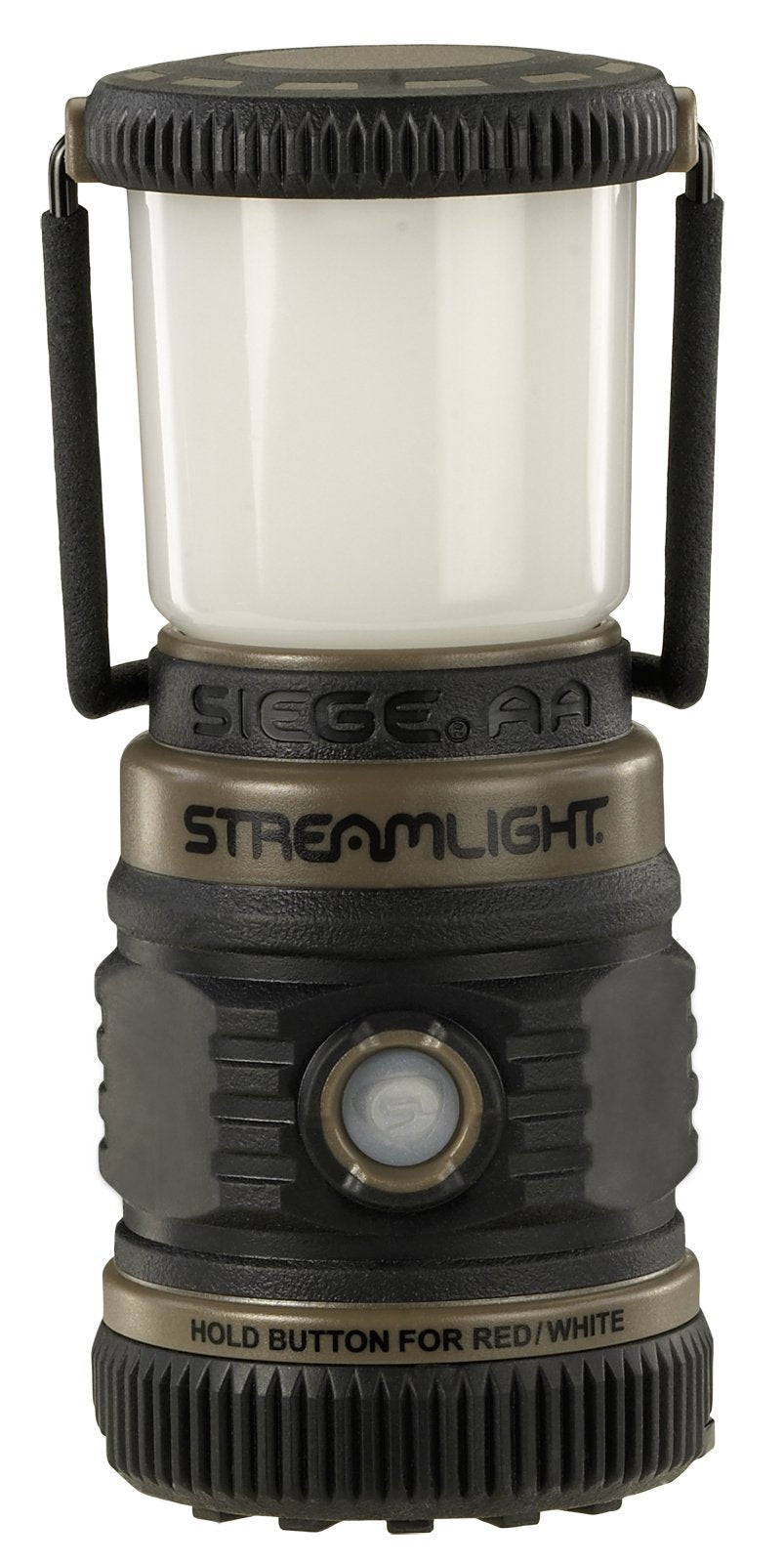 Streamlight 44941 Siege AA 200-Lumen Lantern with White & Red LEDs for Camping & Emergencies, Coyote