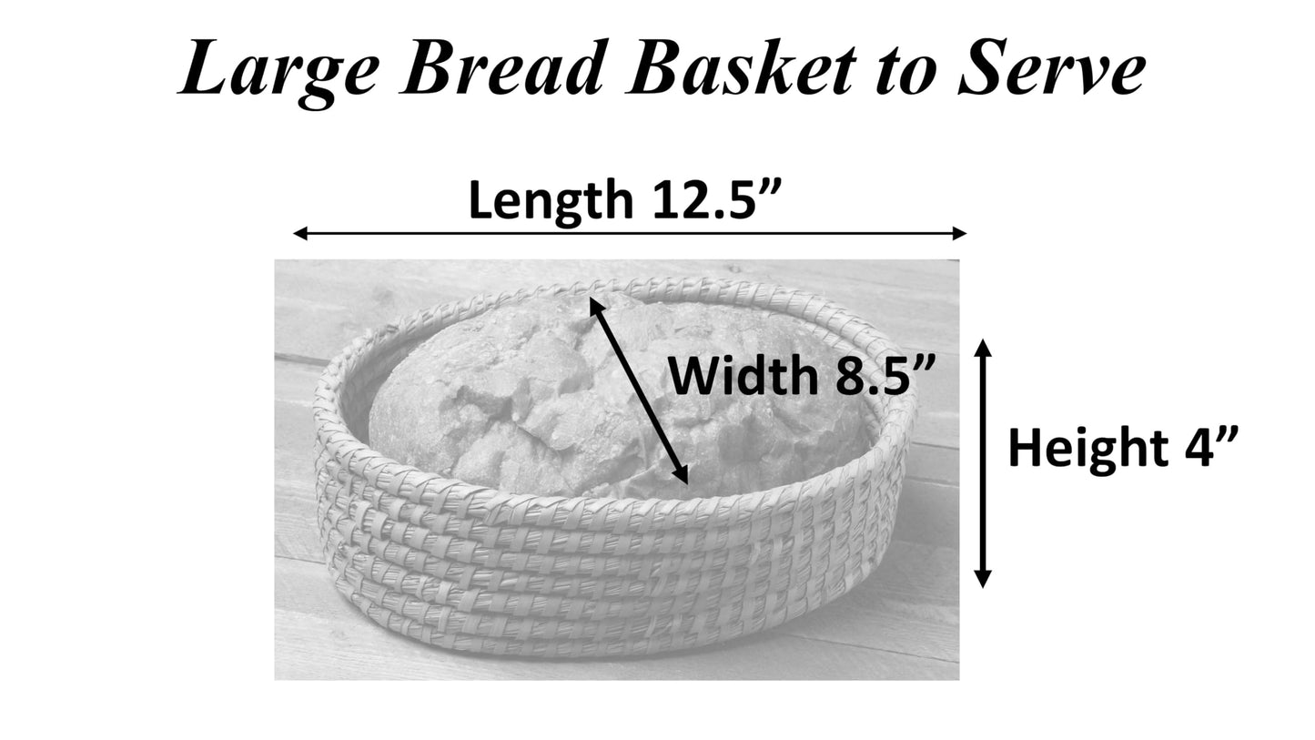 Bread Warmer Basket with Stone - Bread Baskets for Serving Rolls Warming Tortilla, Gift for Bakers Sourdough, Hostess Gifts New Home, Mom Dad Birthday