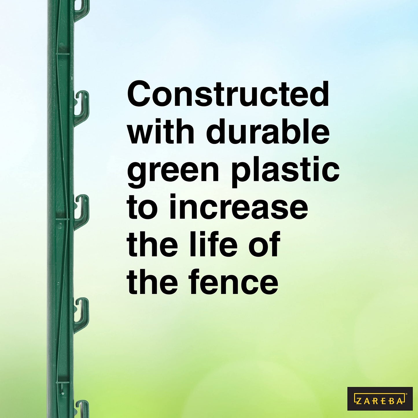 Fi-Shock P-30G 30 Inch Garden Fence Post, Ideal for Gardens and Temporary Fencing - 25 Pack