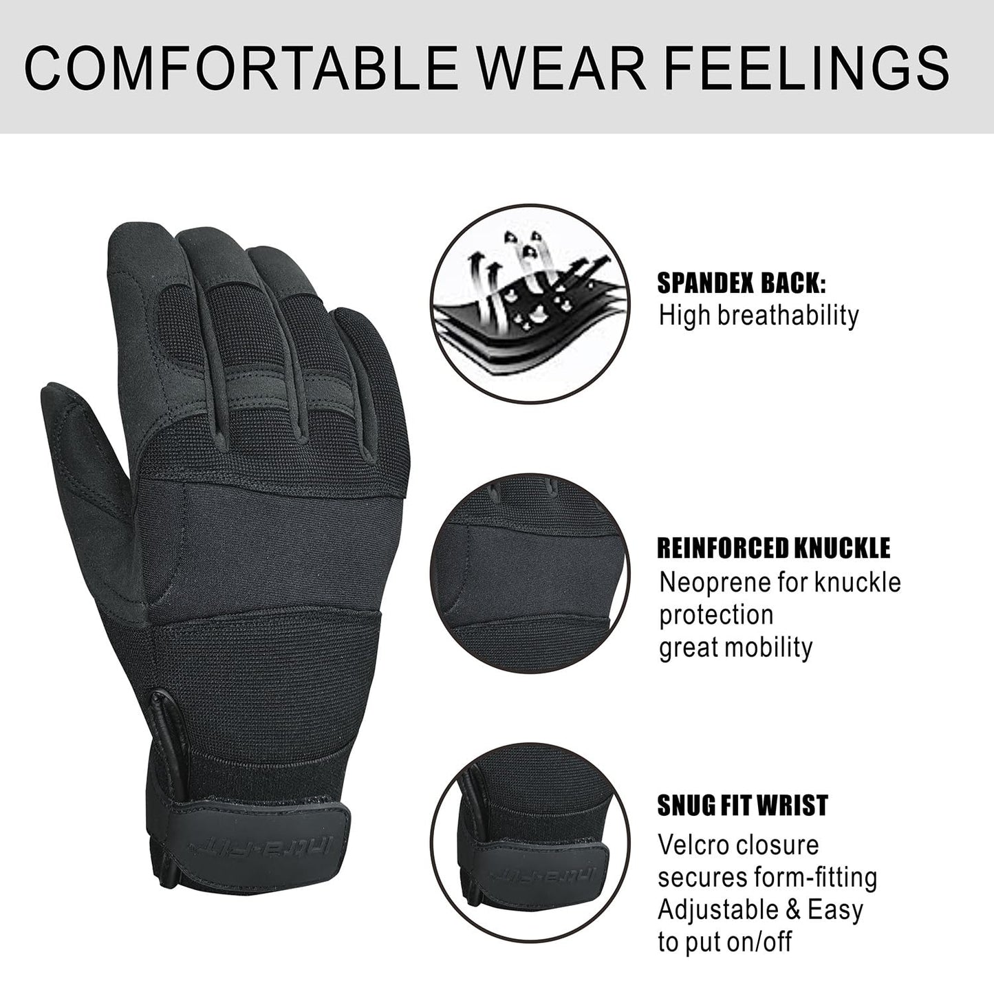 Intra-FIT Needle Puncture & Thorn Proof Gloves, Level 3 Needlestick Resistant Work gloves for Garden & Animal Handling