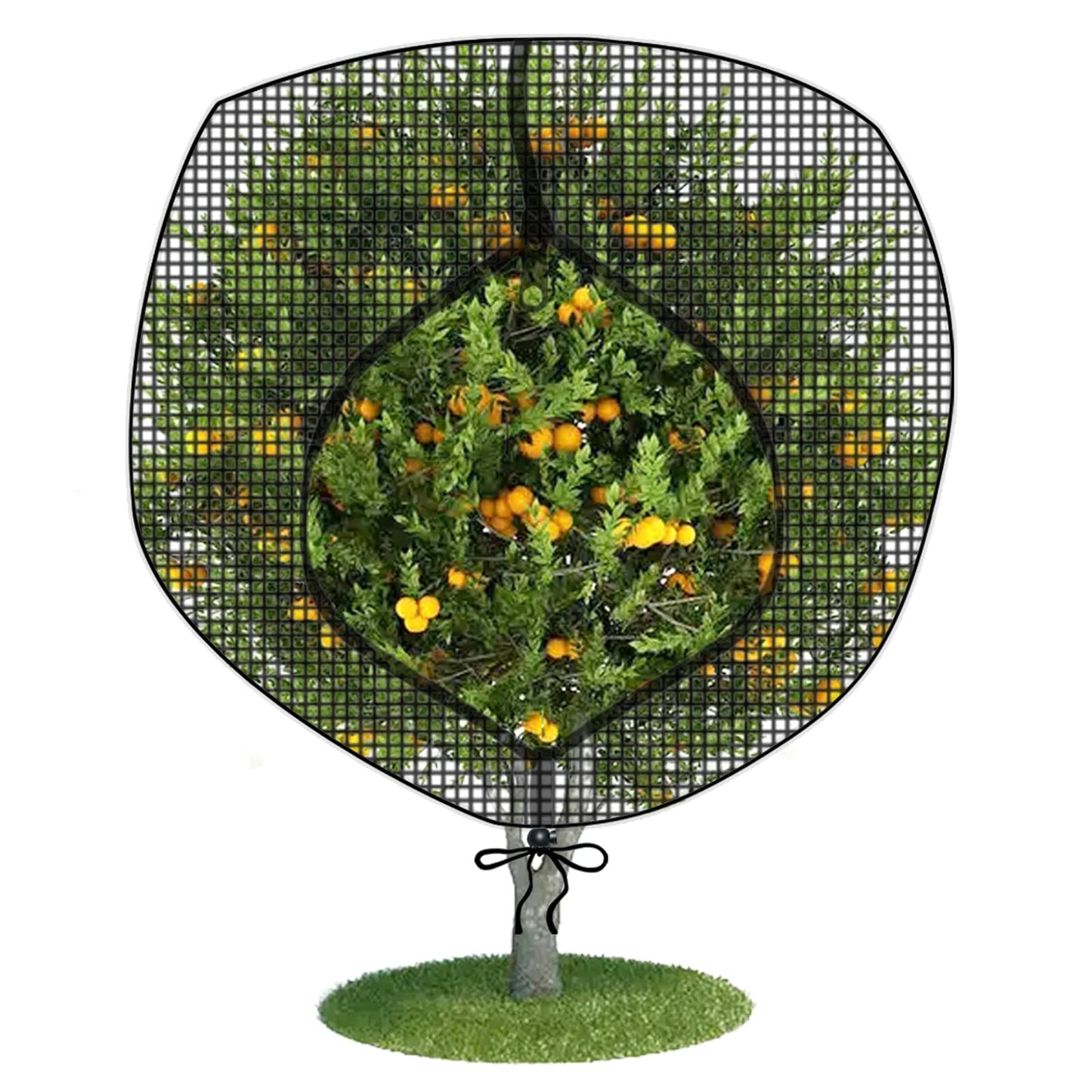 Fruit Tree Netting Covers with Zipper to Protect from Squirrels and Birds Large Netting for Fruit Trees Net Protection, Black, 10' x 10', 1 Pack