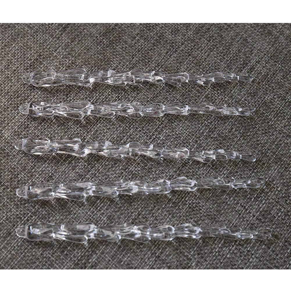 25 pcs icicles Ornament Set - ToBeIT Christmas Decoration Acrylic Clear icicles Set (25pcs Icicle Ornament)