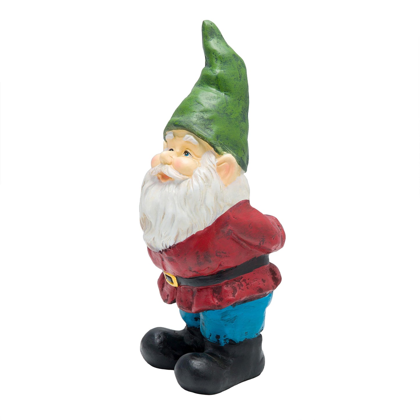 Alpine Corporation 11" Tall Classic Outdoor Garden Gnome Yard Statue Decoration