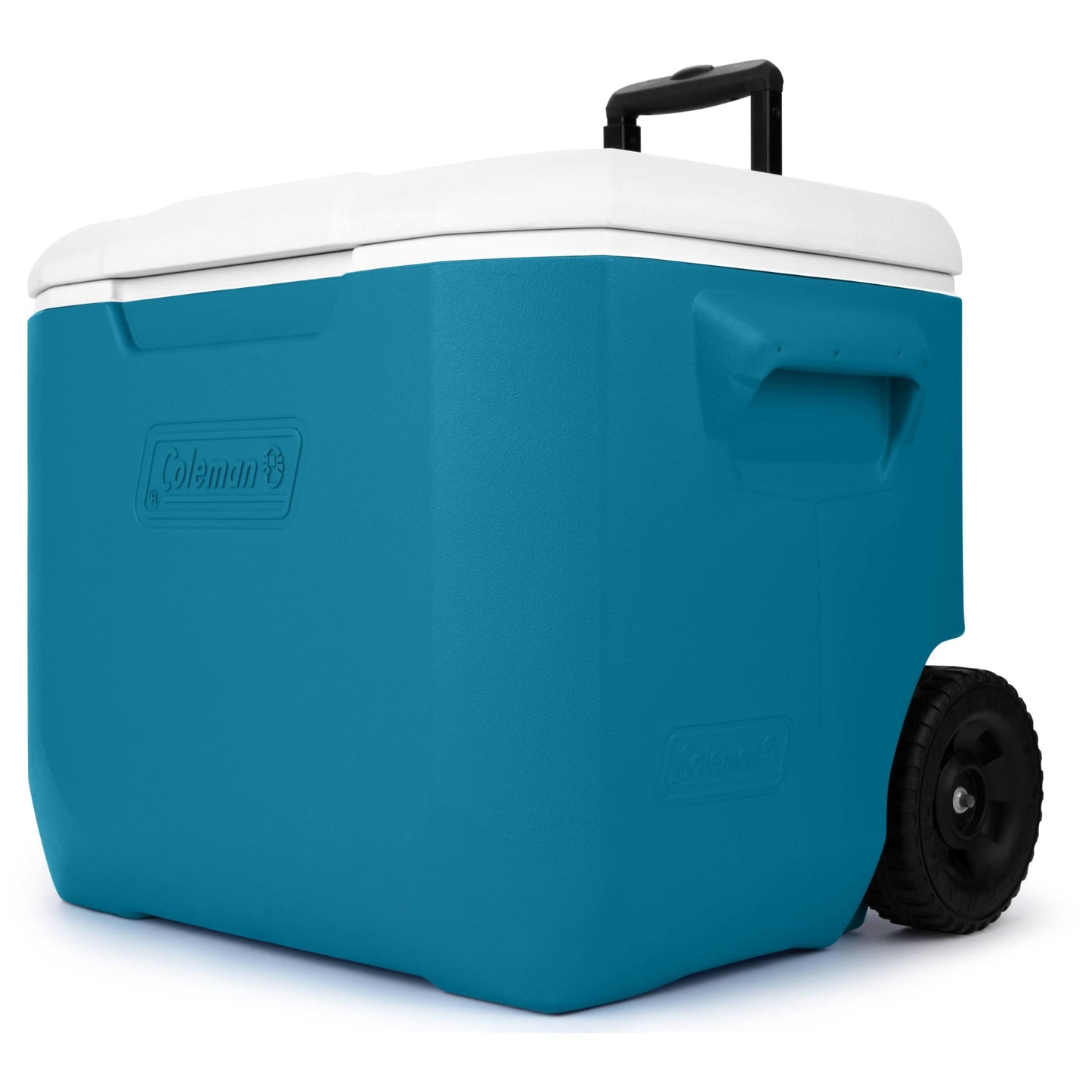 Coleman 60qt Rolling Cooler with Wheels, Insulated Portable Wheeled Chiller with Ice Retention, Made in USA