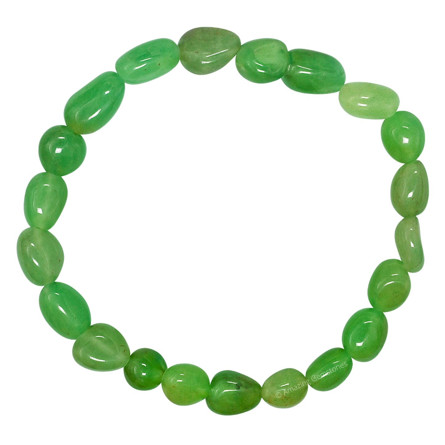 Amazing Gemstone Green Aventurine Bracelet for Women Men's Gifts - Chakra Protection Mens Bracelet - Aventurine Crystal Tumbled Stone - Beaded Pulseras Para Hombres Mujer Christmas Stocking Stuffers