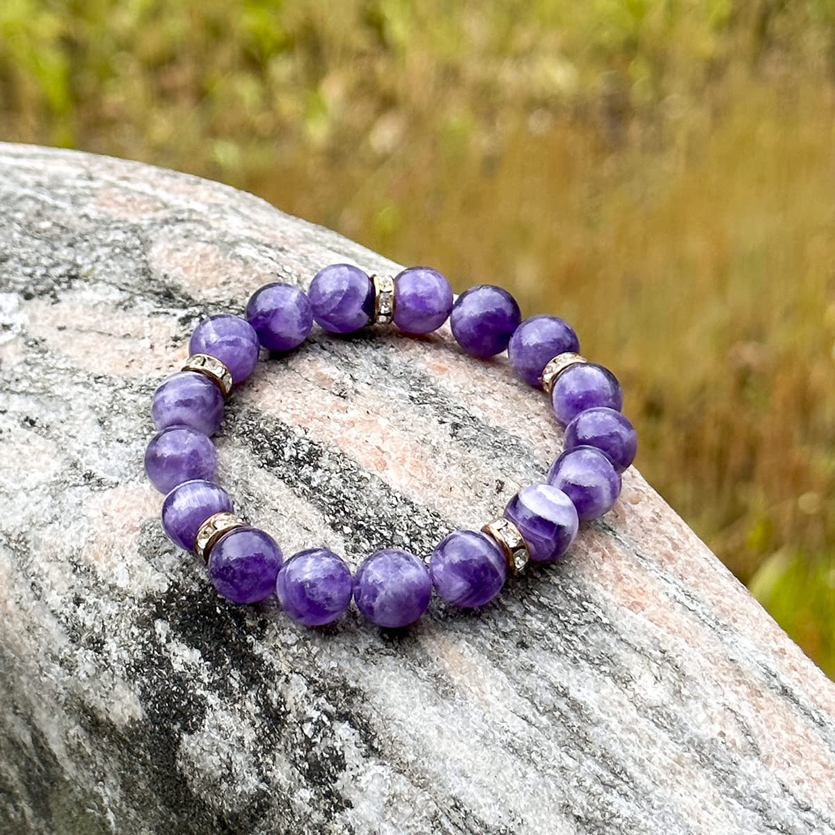 liagza Healing Bracelet For Women Anxiety Crystal Bracelet Chakra Beaded Bracelets Rose Quartz Crystals And Healing Stones Yoga Bead Bracelet Calming Stretch Bracelet Stress Relief Gifts For Women
