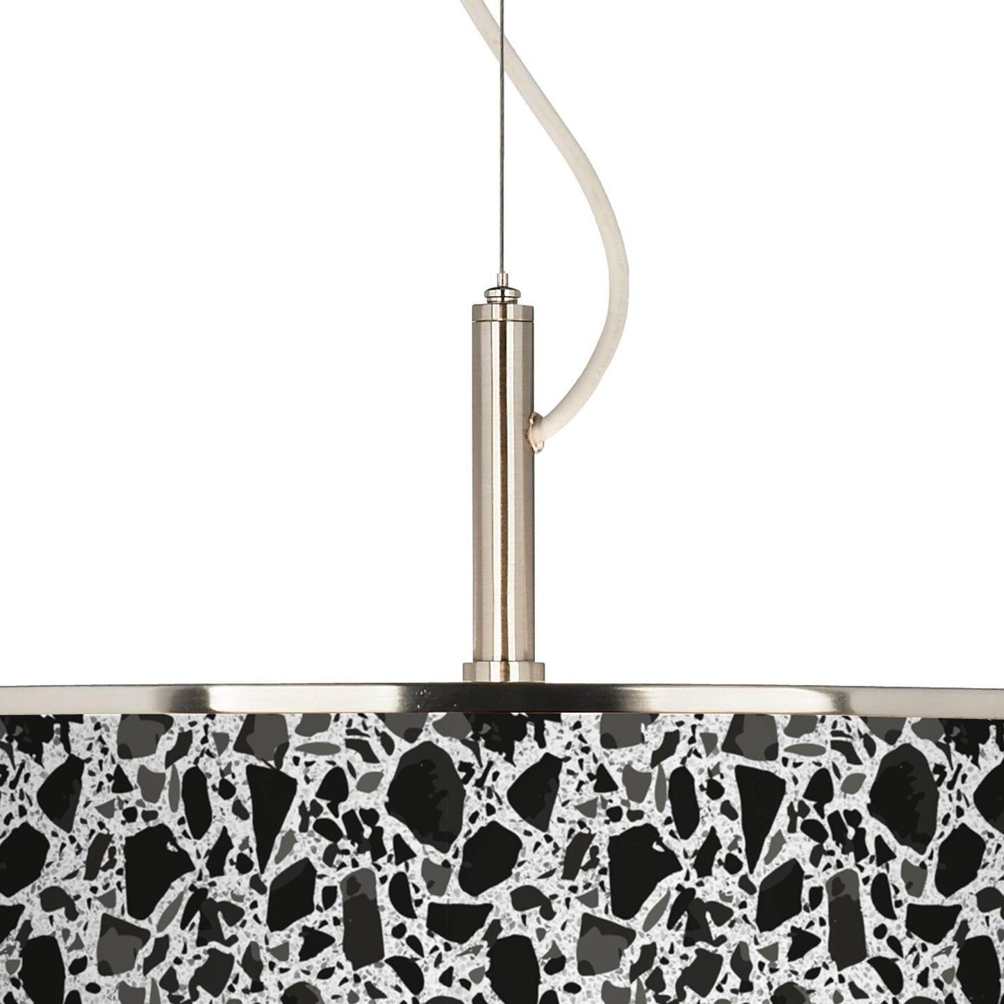 Giclee Glow Terrazzo 20" Wide Pendant Light with Print Shade