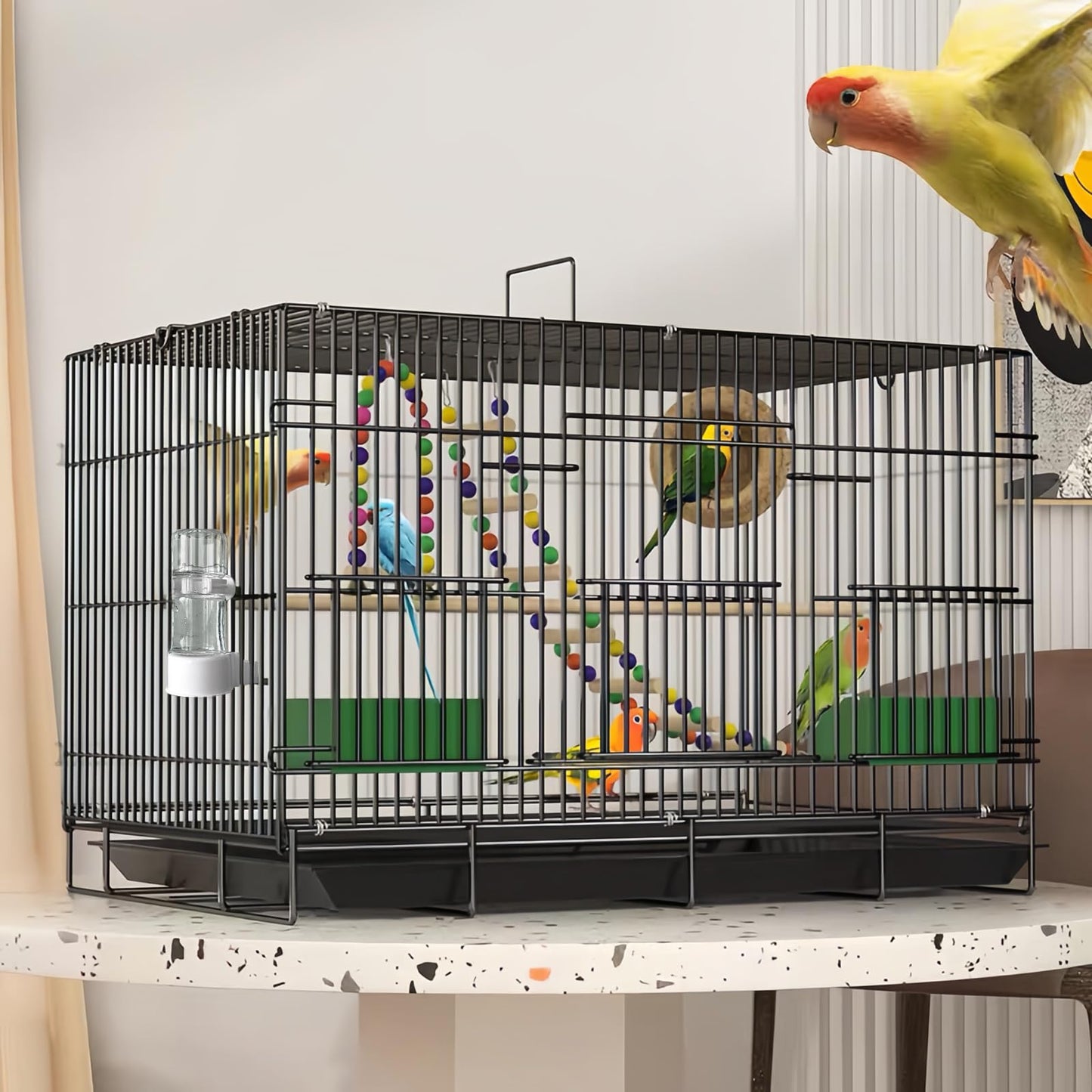 Pet Bird Automatic Water Dispenser,Bird Cage Hanging Drinking Device,Automatic Parrot Water Feeder,Budgies, Birds, Love Birds, Canary Drinking Fountains
