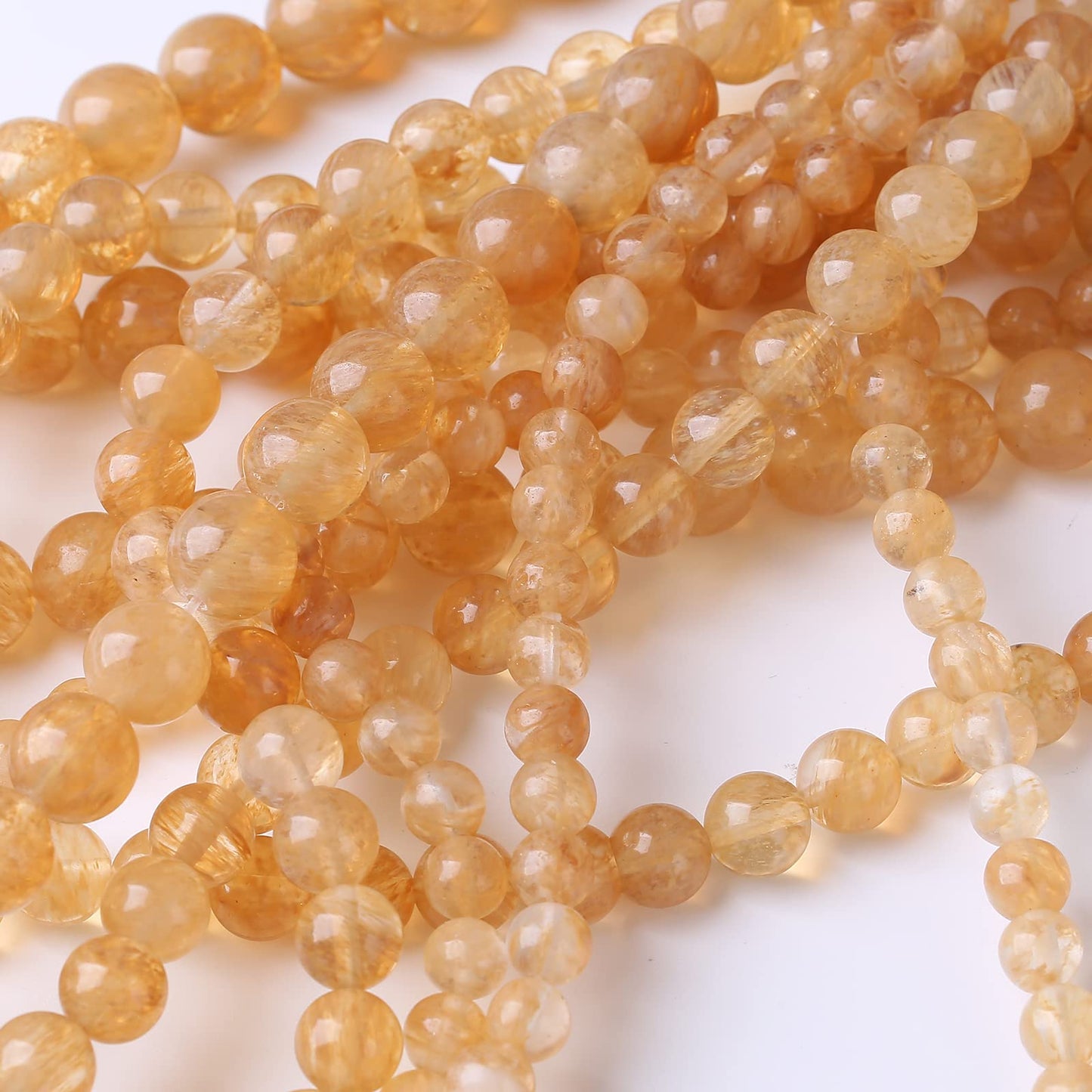60PCS 6MM Tea Watermenlon Stone Beads Energy Healing Beads for DIY Jewelry Bracelet Necklace Making for Jewelry Making 15Inch
