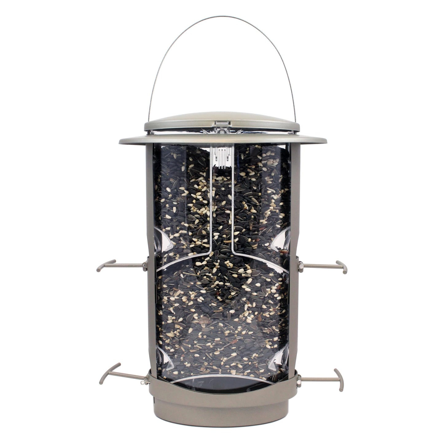 More Birds X-1 Squirrel-Proof Bird Feeder with 4.2-Pound Bird Seed Capacity and Four Feeding Ports