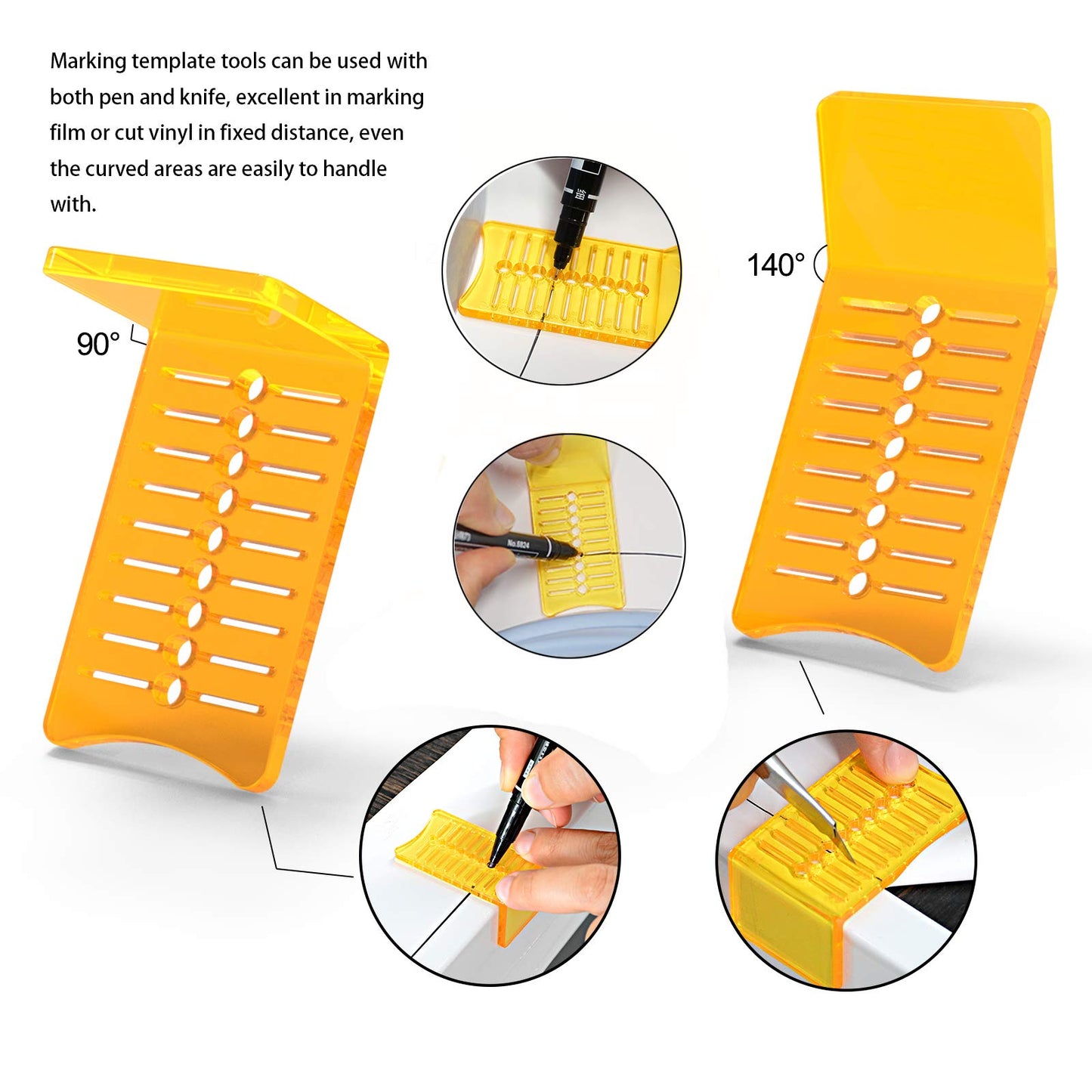 Pro Vinyl Wraps Applicator Tool Kit Window Tint Film Car Wrapping Tools Includes Felt Squeegees, Plastic Scraper, Wrap Knife and Blades, Magnetic Holders, Cleaning Cloth, Gloves and Finger Sleeve