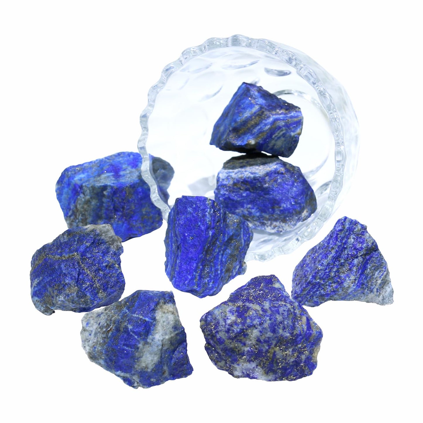 Nvzi Raw Lapis Lazuli Stone Crystals Bulk, Real Gemstones and Crystals, Rocks and Minerals, Healing Crystals, Quartz Crystals and Healing Stones, Cuarzos Originales De Energia Y Piedras(1LB)