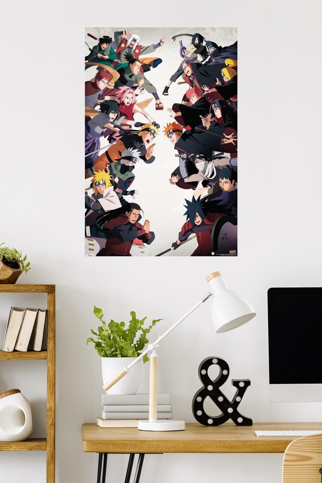 Naruto Shippuden - Face-Off Wall Poster, 34L" x 22.4W", Unframed Version