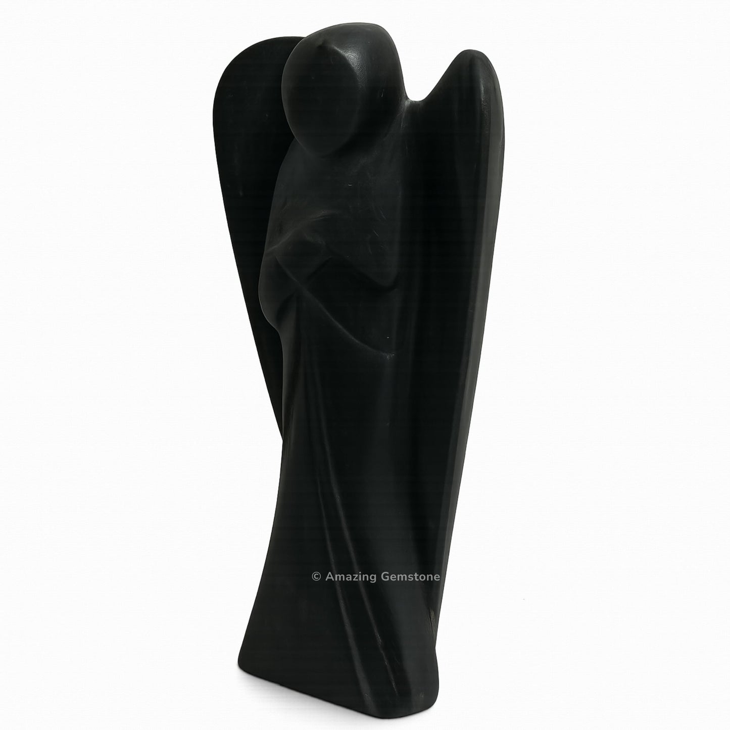 Amazing Gemstone Shungite Angel - Shungite Crystal Angel and Pocket Guardian Angel Crystal Figurines (1.5 Inches)