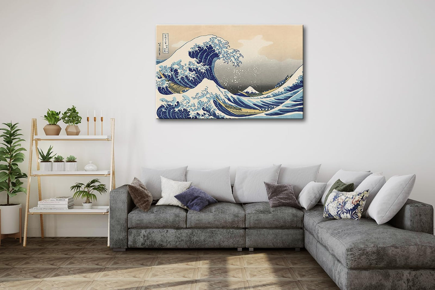 msspart The Great Wave off Kanagawa by Hokusai Canvas Wall Art Japanese Classic Artwork Painting Decor for Living Room Abstract Seascape Picture Print for Bedroom Office Home Decoration - 24"x36"