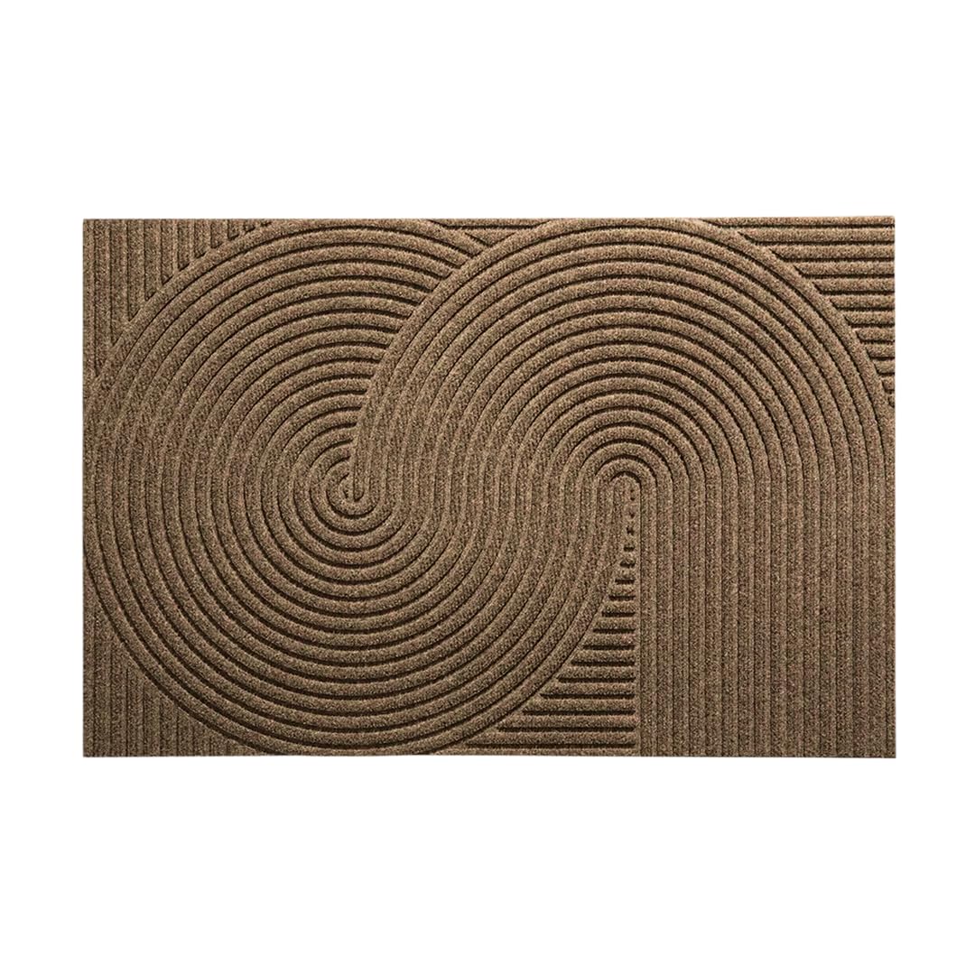 HEYMAT Sand Front Door mat, Indoor Outdoor entryway Rug Waterproof, Modern Scandinavian Home Decor, Non-Slip, Fall Doormat, 2x3 Washable Rug - Beige