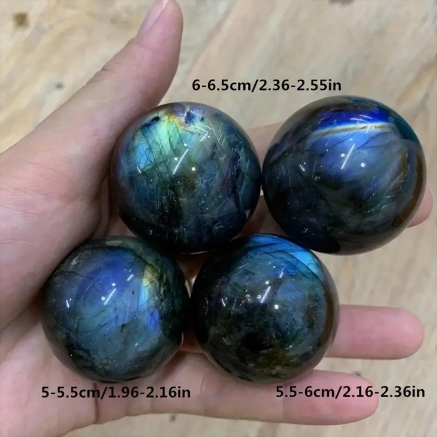 YOUNAIERZX Natural Labradorite Crystal Sphere 50-60mm Polished Healing Stone Ball Moonstone Fengshui Decor Reiki Energy Chakra Home Decoration Gift