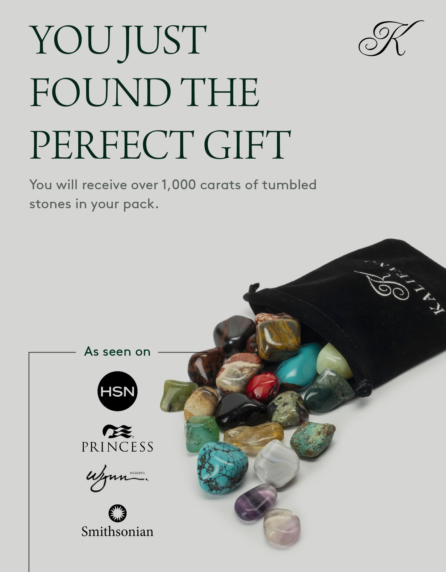 KALIFANO Bulk Tumbled Stones – Over 1,000 Carats Mixed Polished Healing Crystals & Gems for Reiki, Crafts, Kids & Decor (Includes Rose Quartz, Howlite Turquoise, Fluorite, Unakite, Lapis Lazuli) – Piedras de Cristal Para Decorar