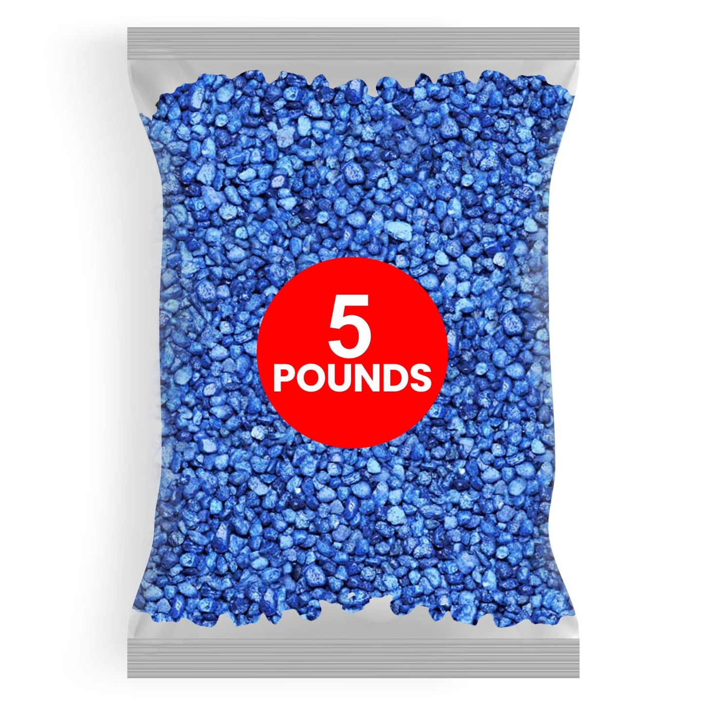 Hygloss Products Craft Rocks, Mini Stones for Art Projects - Bag O' Gravel, Blue, 5 lb