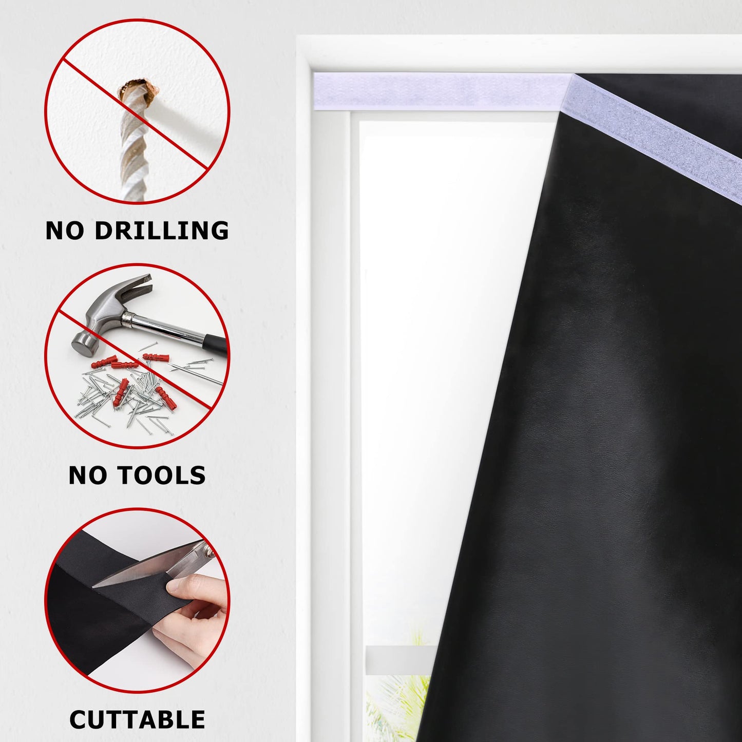 LazBlinds 100% Blackout Roller Shades, No Tools No Drill Cordless Blinds for Windows, Thermal Insulated UV Protection Privacy Window Shades for Bedroom (36''W x 72''H, Cream)
