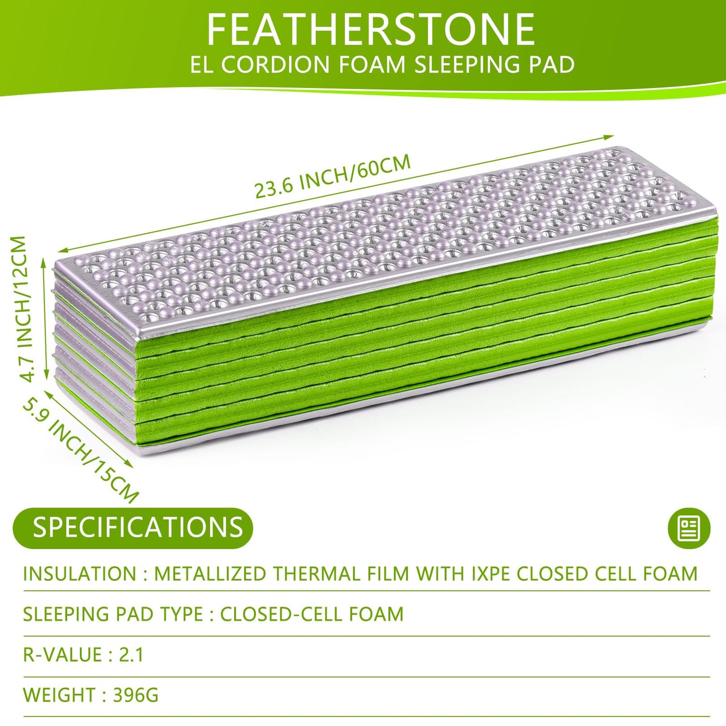Foam Camping Pads for Sleeping, Foldable Closed Cell Foam Camping Mattress, Waterproof Outdoor Sleeping Mat for Ultralight Backpacking Thru-Hiking