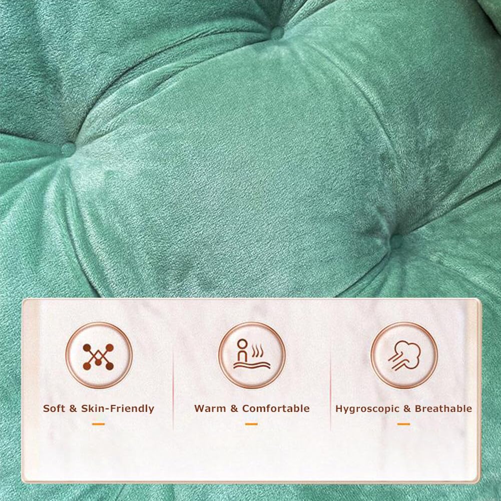 UEncounter White Seat Cushion - 17 * 17 Inch, Soft Office & Indoor Rocking Chair Cushion with Removable Cover, Ties - 631TIMY11II525AN3GW5US