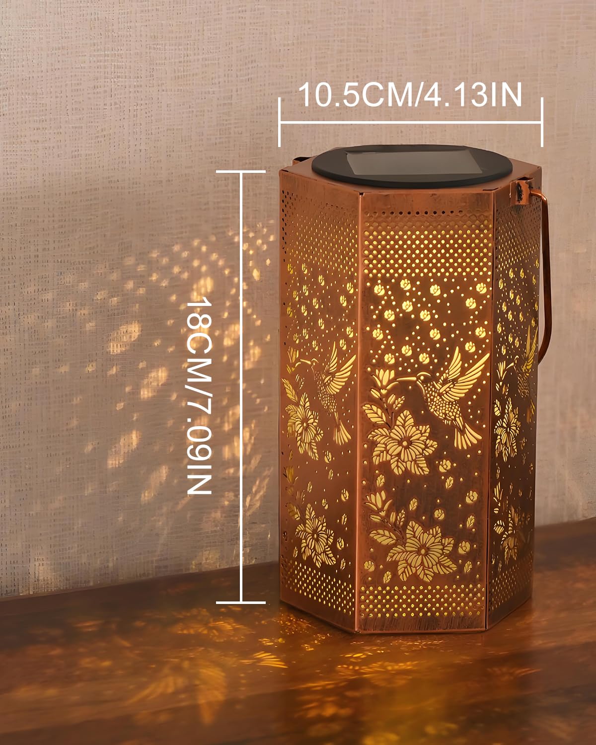 Mothers Day Gifts for Mom - Hummingbird Solar Lantern Outdoor Waterproof, Birthday Gifts for Women Grandma, Solar Lights Outdoor Garden Decor for Outside