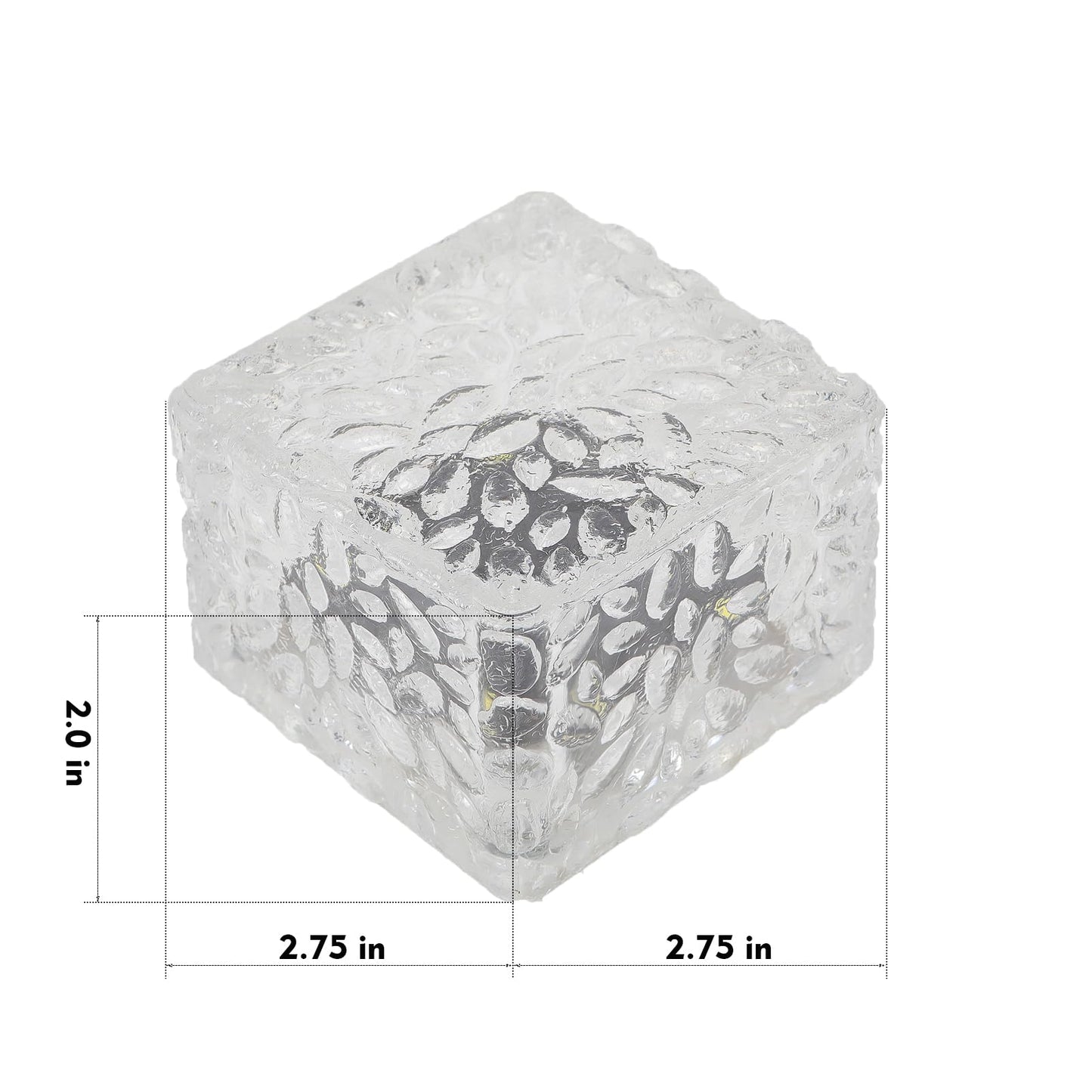 JKIMK Solar Brick Lights - Outdoor Waterproof Patio & Garden Decor (6 Packs for Patio, Yard, Walkway, Pathway)